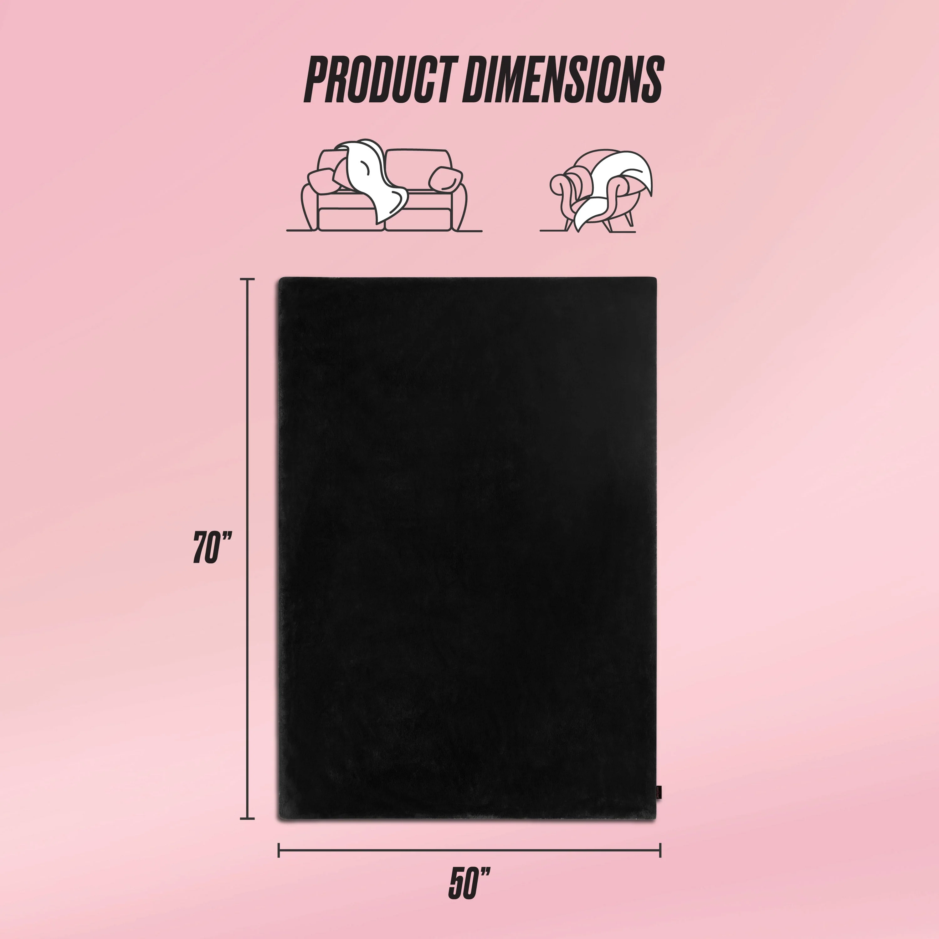 Solid Rabbit Mink Faux Fur Throw Blanket