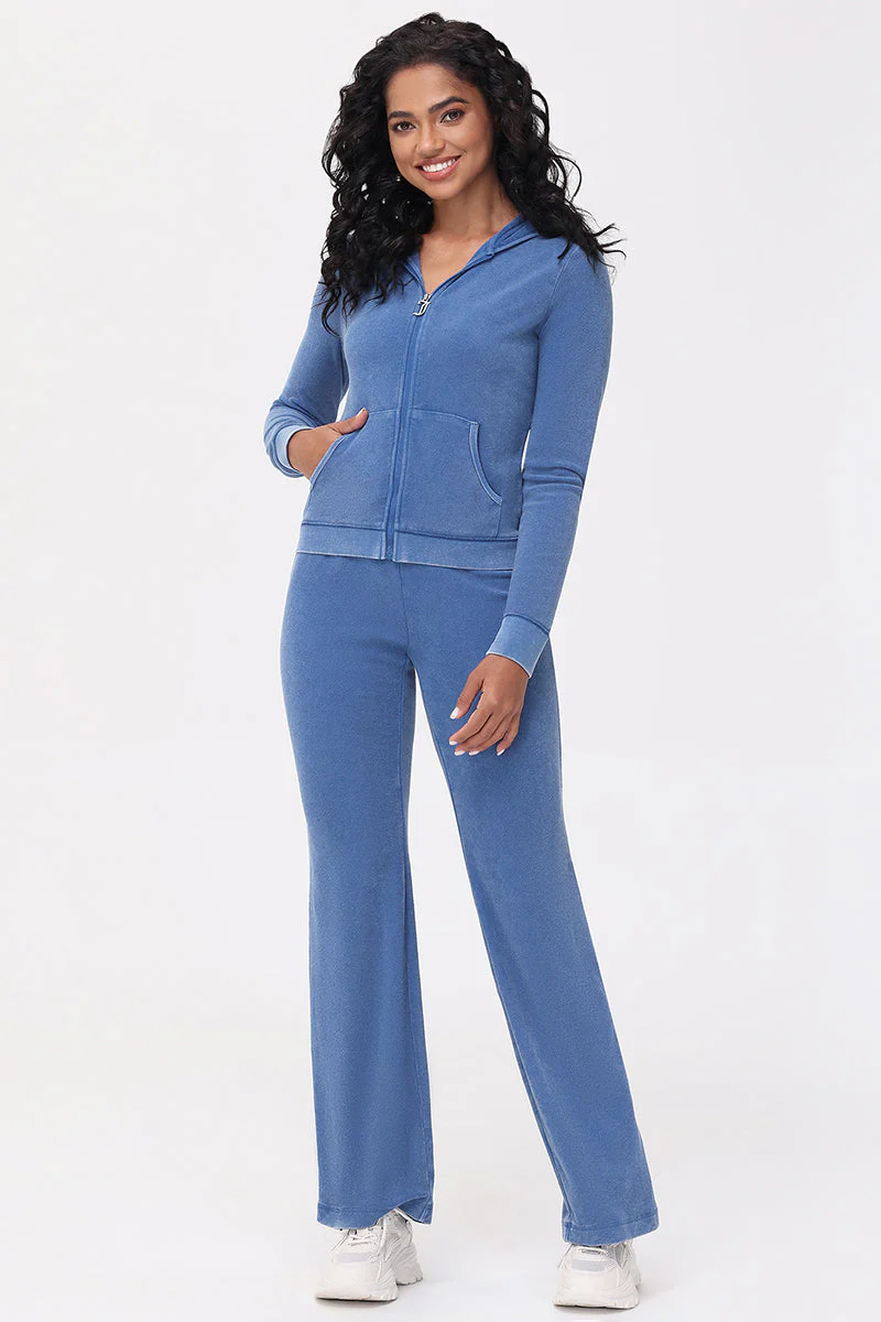 Big Bling Towel Terry Zip Hoodie