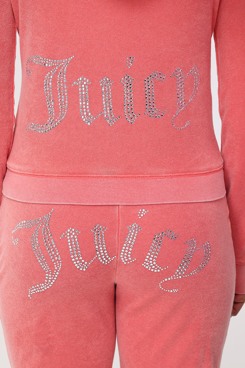 Big Bling Towel Terry Zip Hoodie