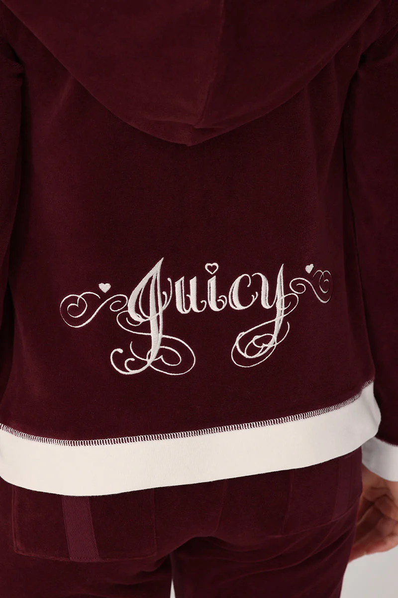 Sweetheart Cotton Velour Hoodie