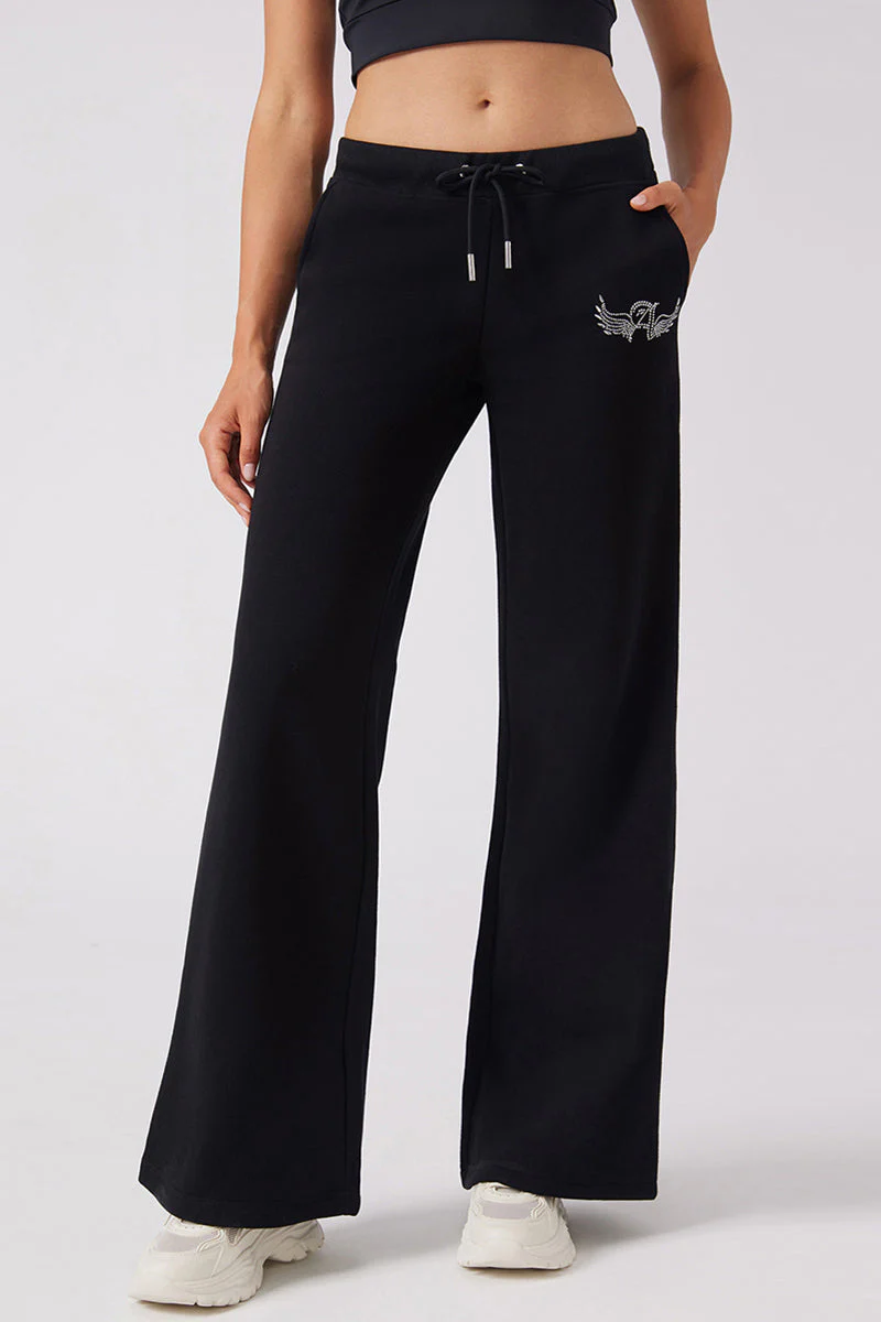 Angel Couture Wide Leg Fleece Pants