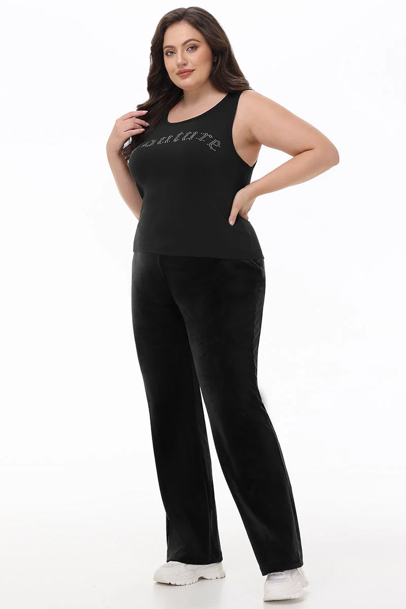 Plus-Size Big Bling Couture Tank Top