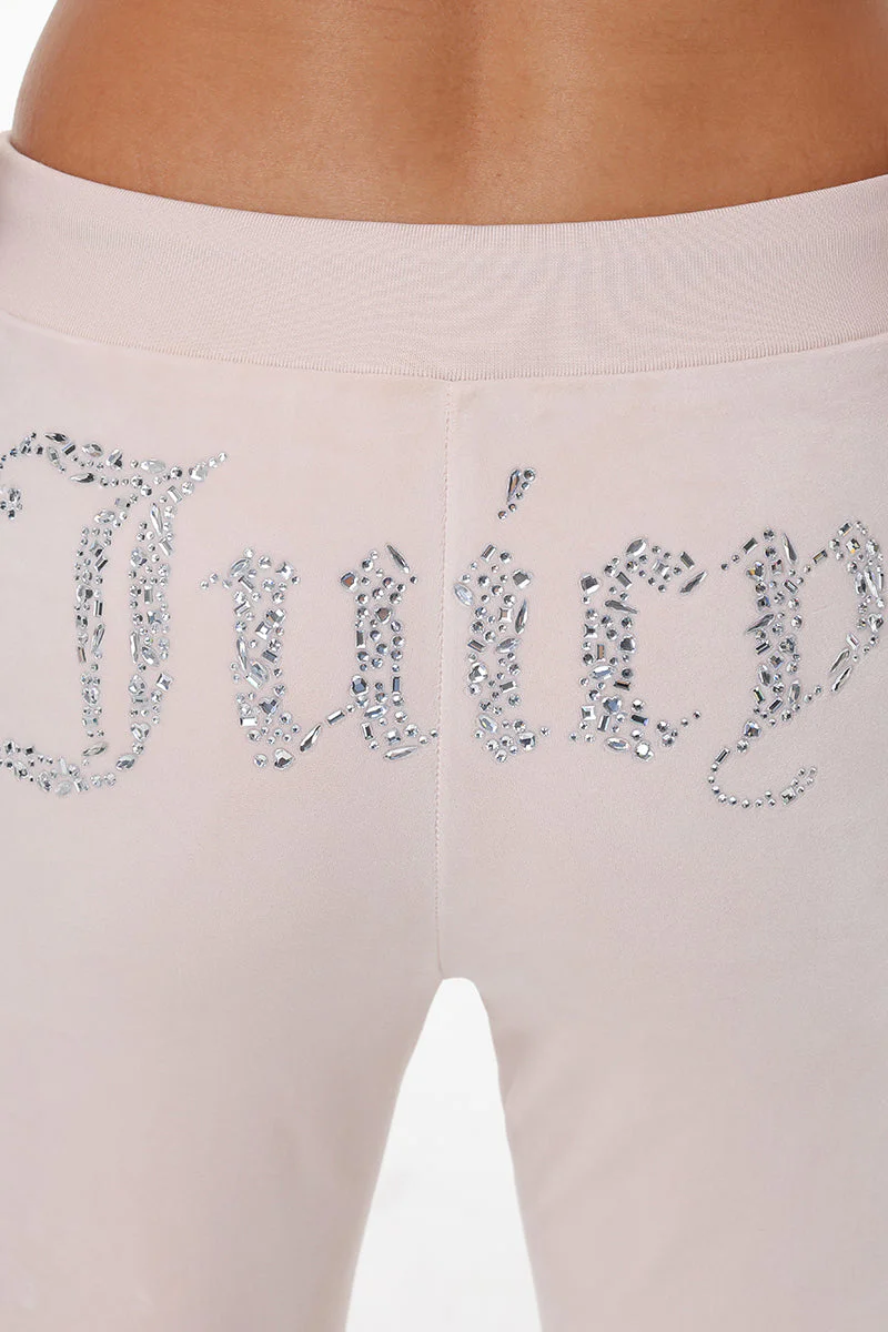Mixed Crystals Velour Track Pants