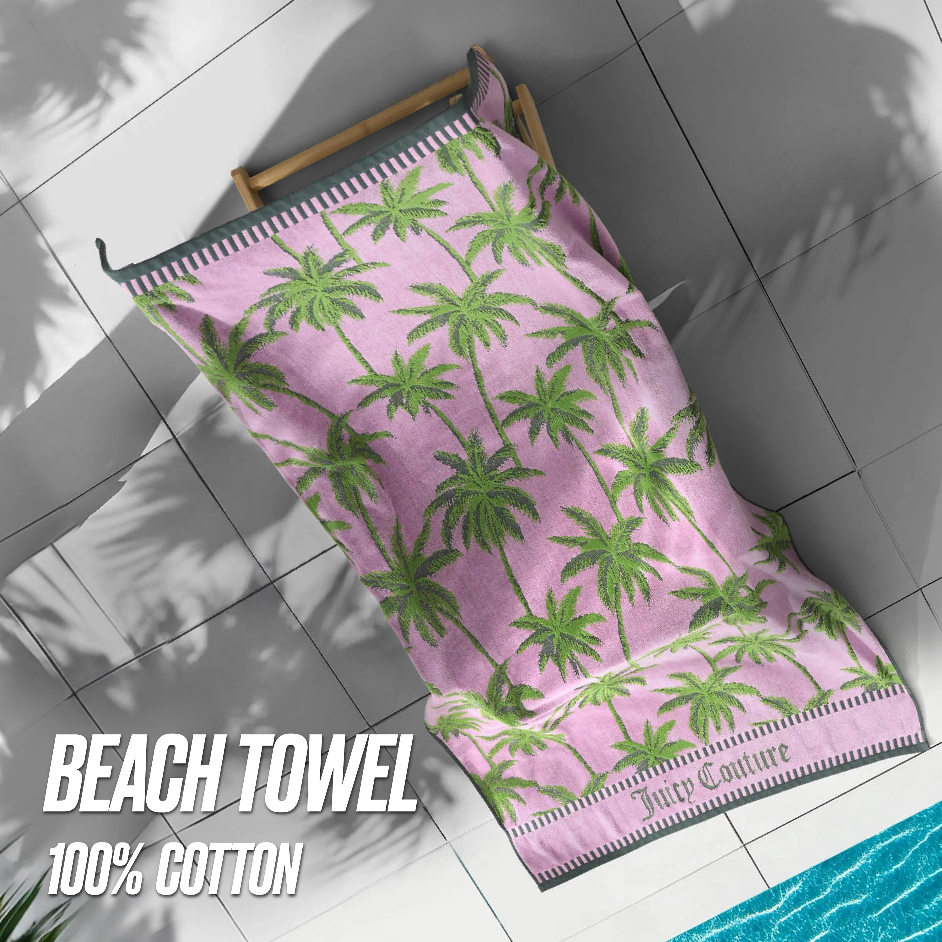 Palm Trees Cotton Beach Towel