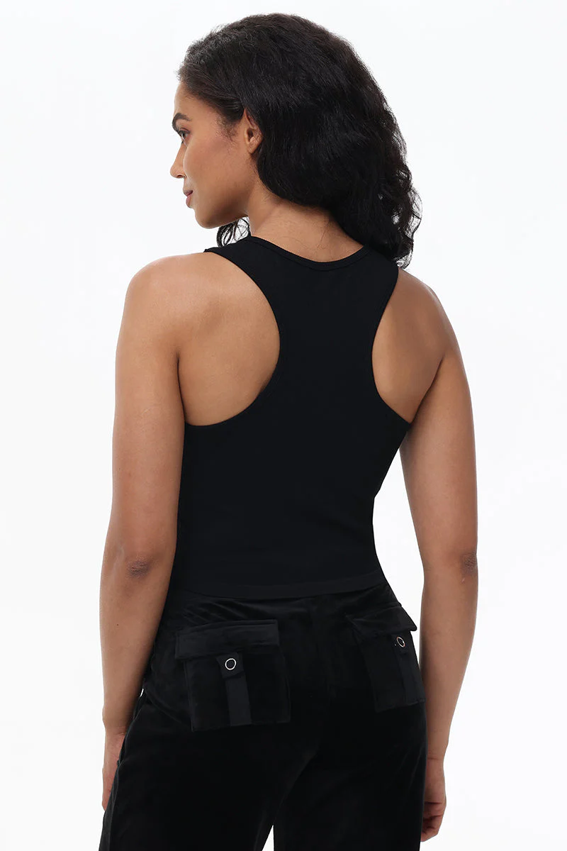 Small Bling High Neck Crop Tank