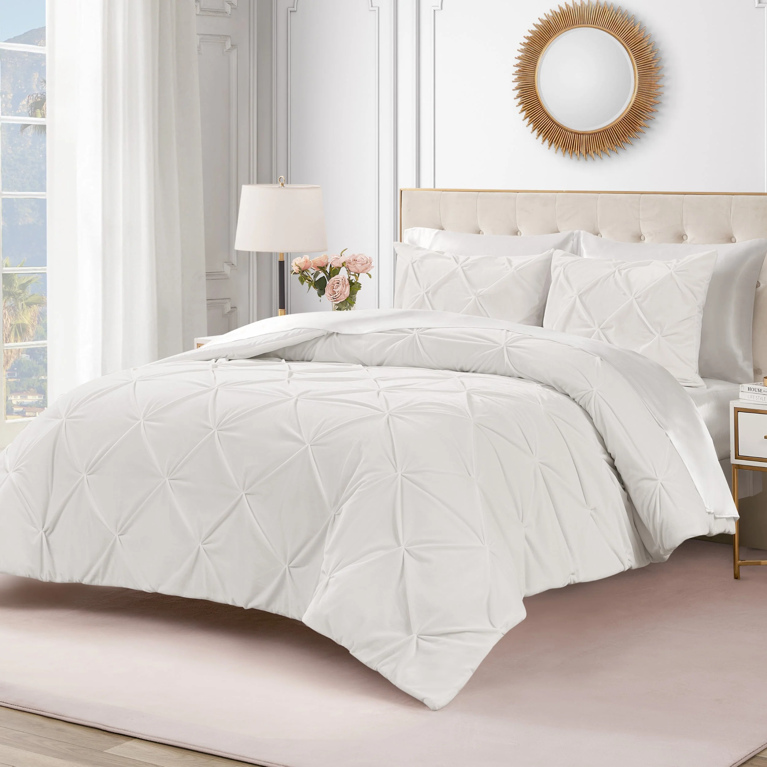 Kiss Pleat Micromink Comforter Set