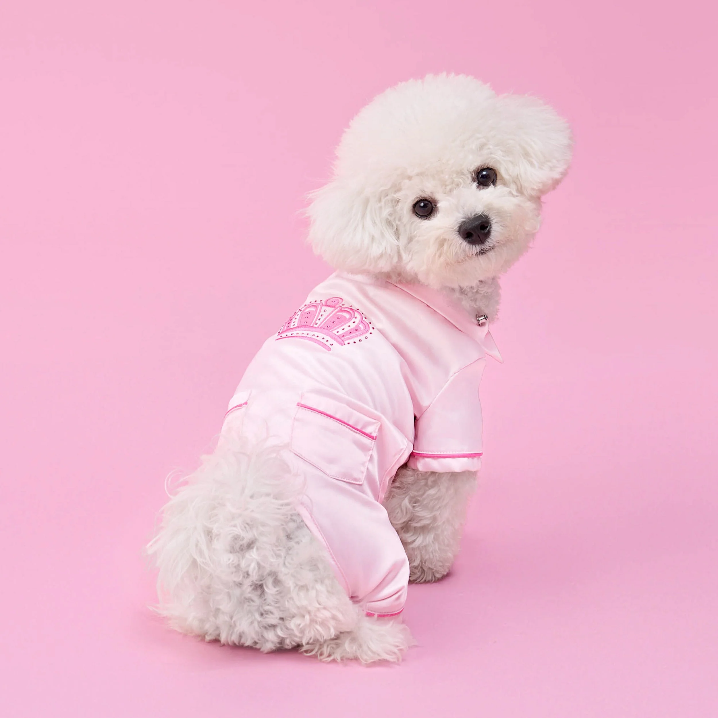 Juicy Couture Pet Silky Satin Pajamas