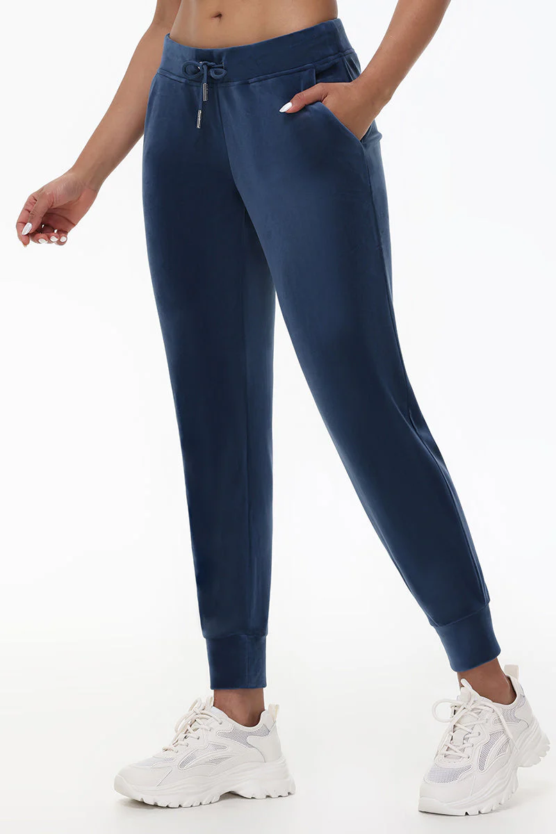 Big Bling Velour Jogger