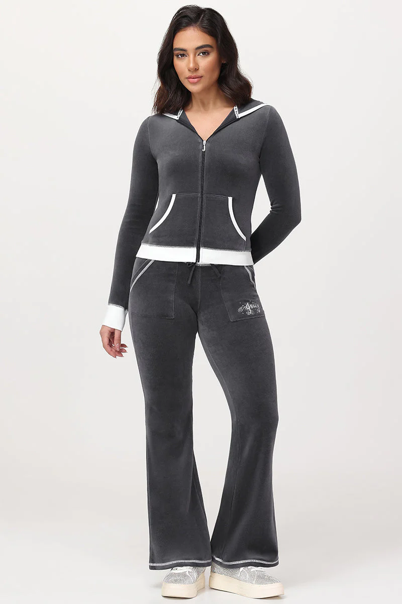 Sweetheart Cotton Velour Hoodie