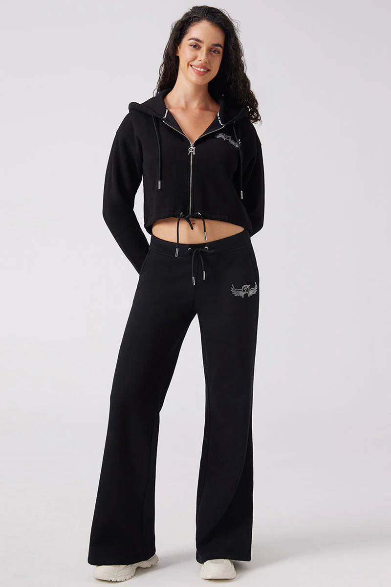 Angel Couture Cropped Fleece Hoodie