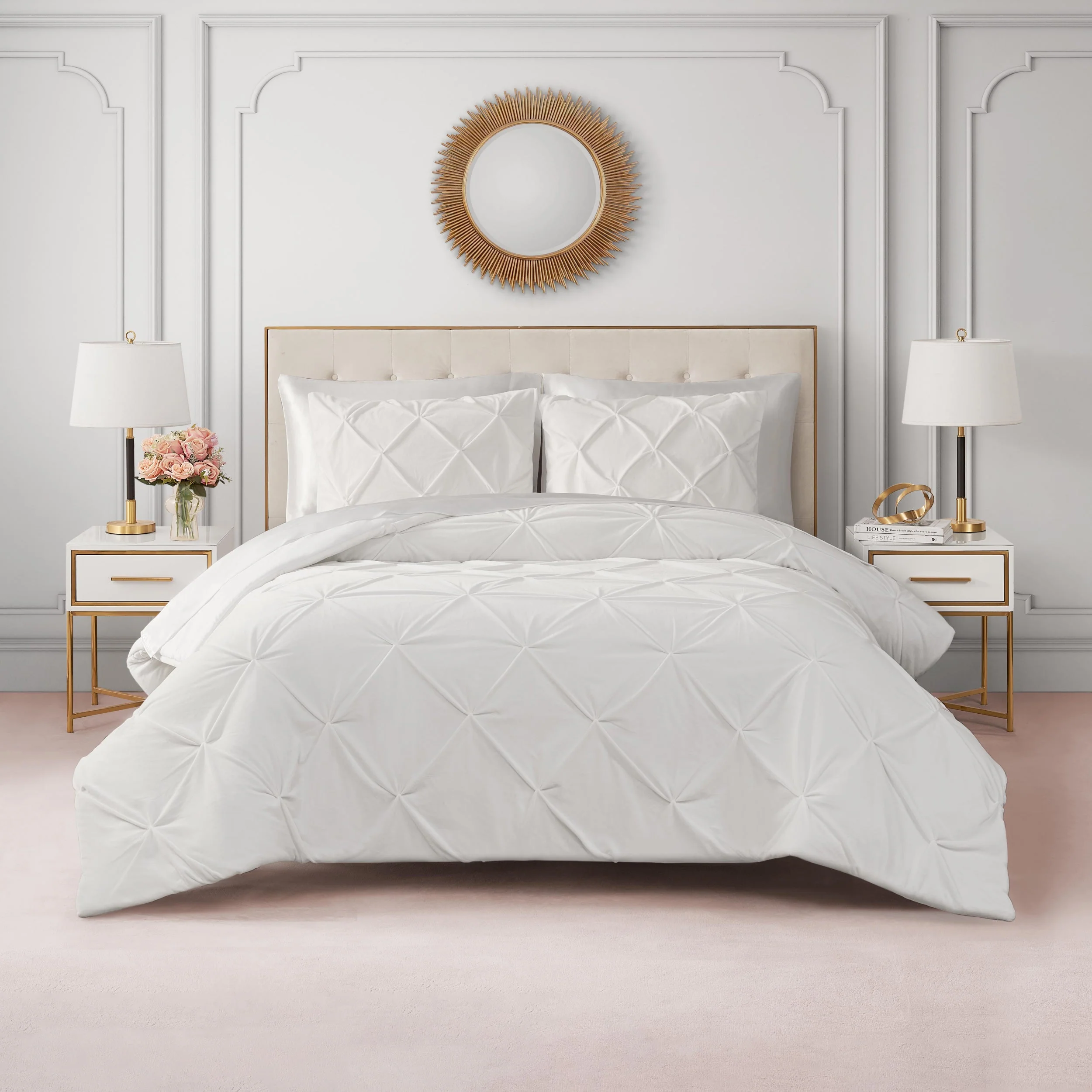 Kiss Pleat Micromink Comforter Set