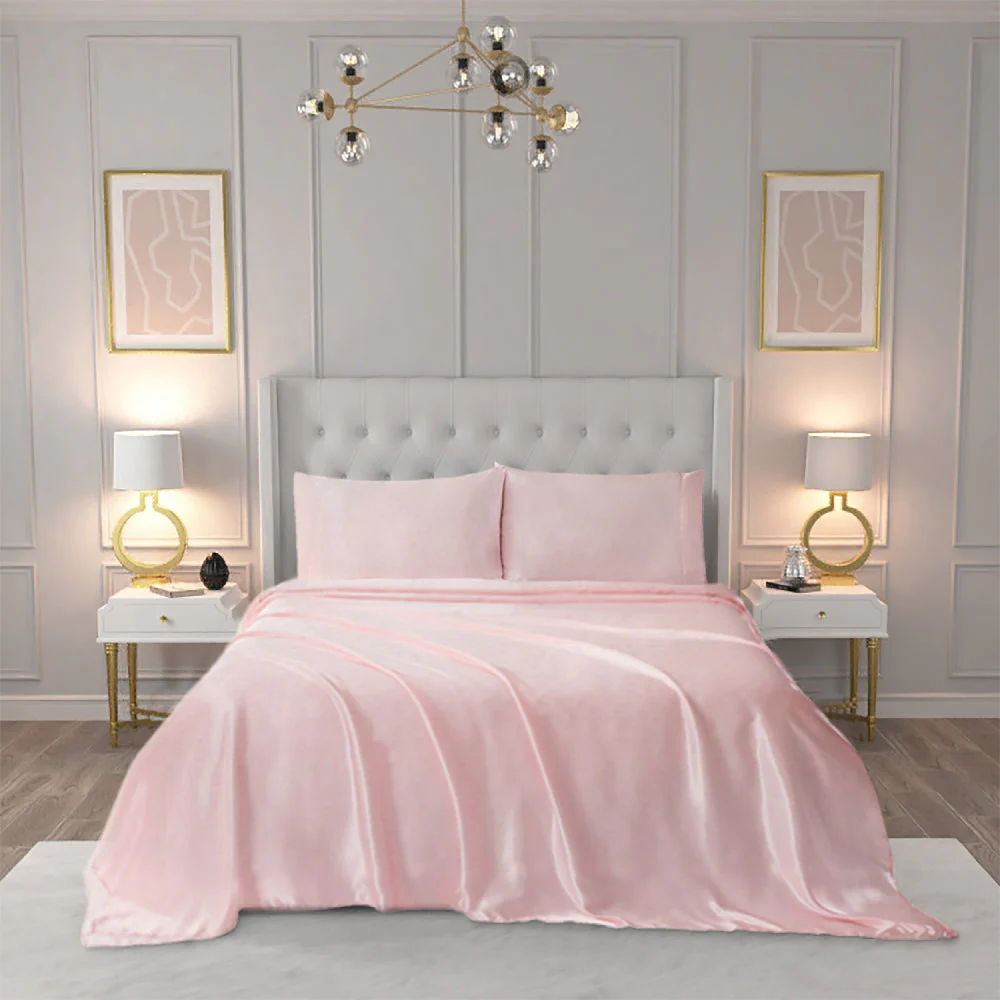 Solid Satin Sheet Set