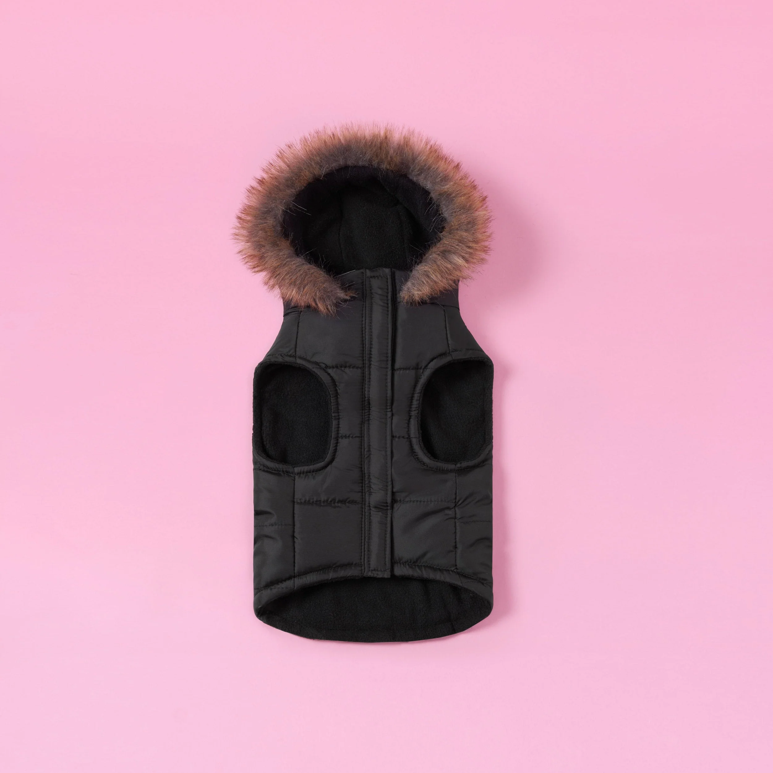 Pet Faux Fur Hooded Jacket