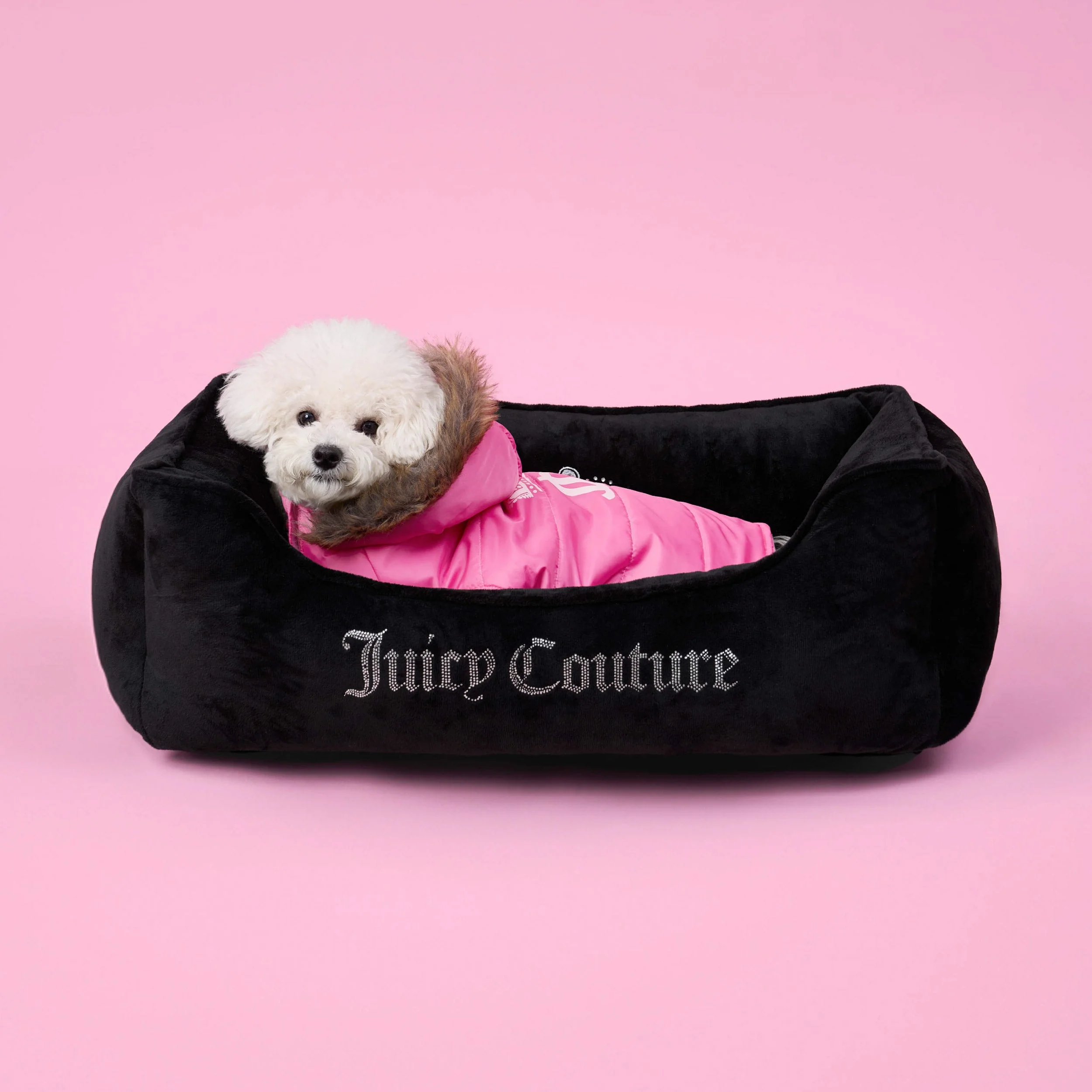 Pet Faux Fur Hooded Jacket