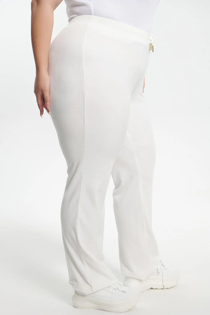 Plus-Size Ombre Big Bling Velour Track Pants