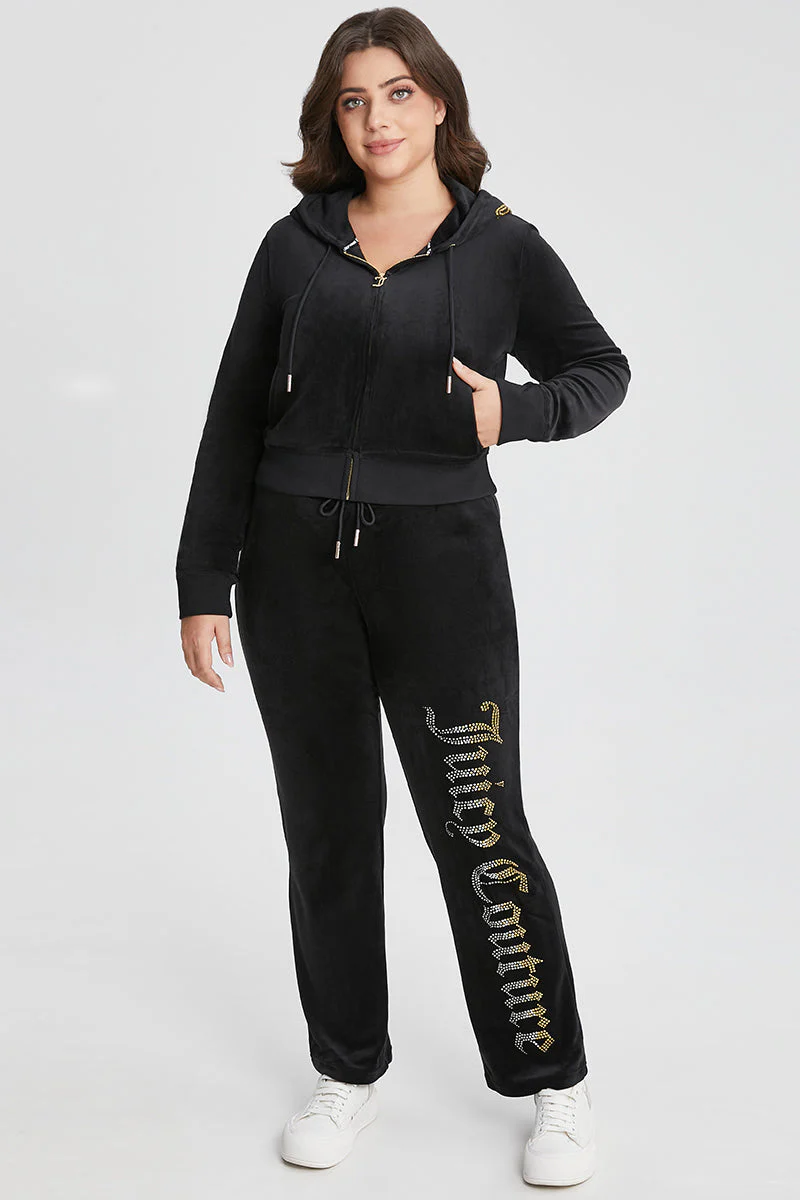 Plus-Size 30th Birthday Ombre Bling Pants