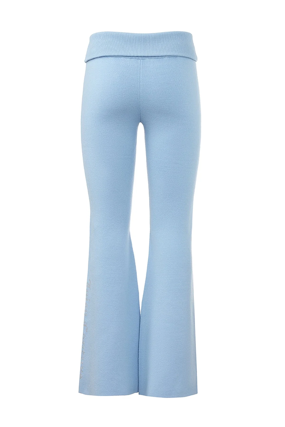 Fold Over Knit Wide Leg Pants