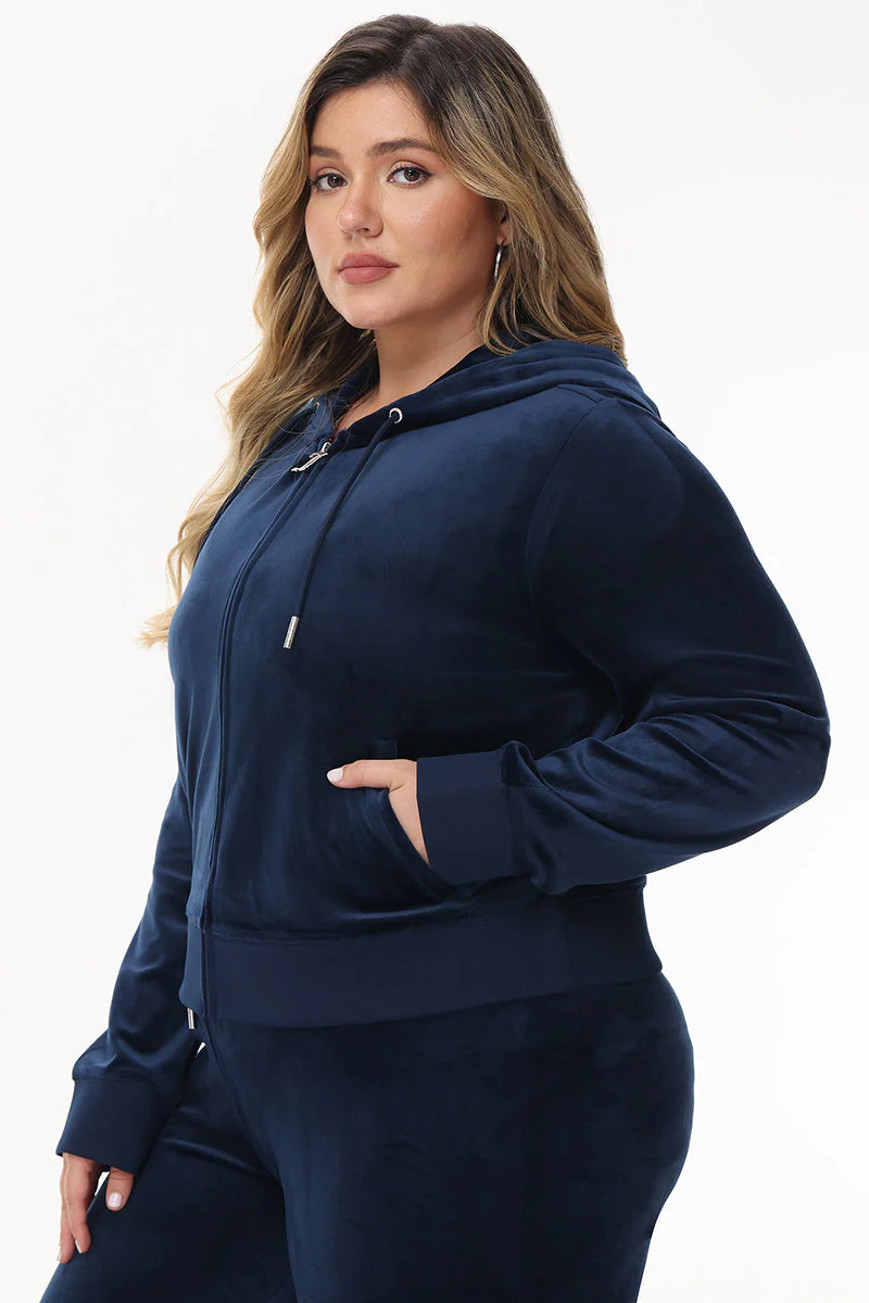 Bride Customizable Big Bling Velour Hoodie