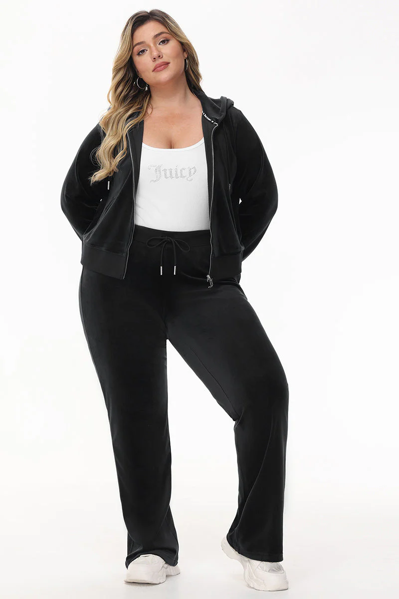 Bride Customizable Big Bling Velour Track Pants