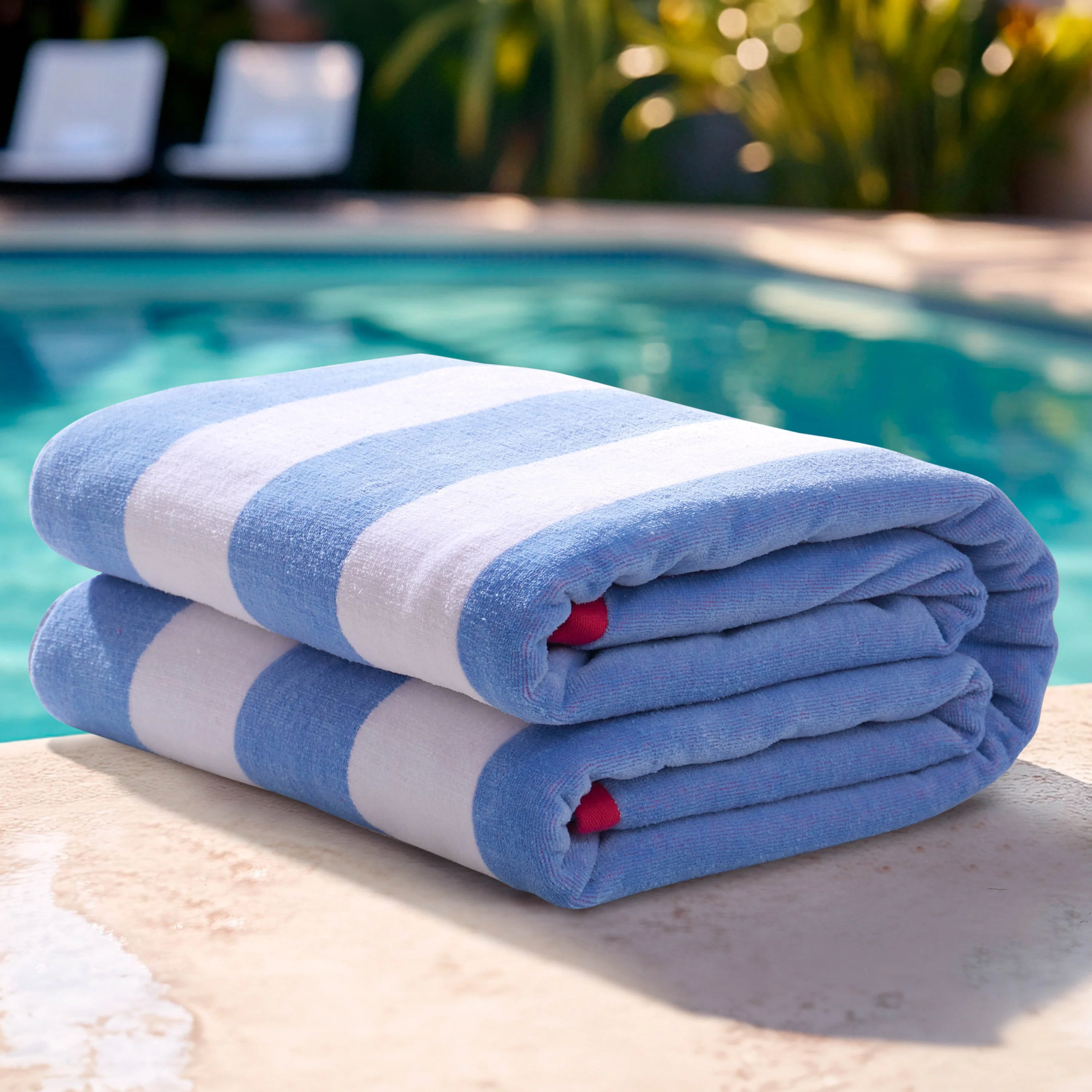 Reversible Cabana Cotton Beach Towel