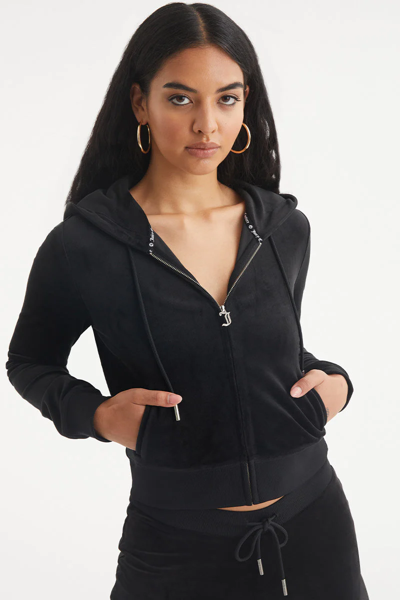 Aquarius Customizable Big Bling Velour Hoodie
