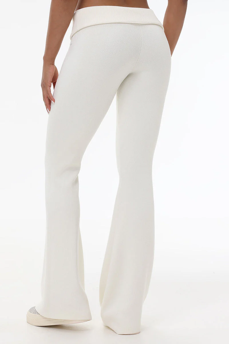 Low Rise Knit Flare Pants