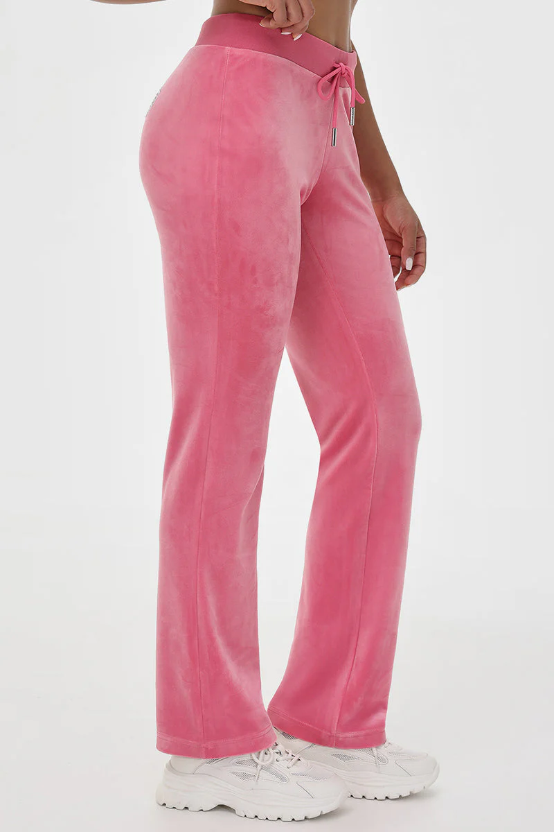 Mixed Crystals Velour Track Pants