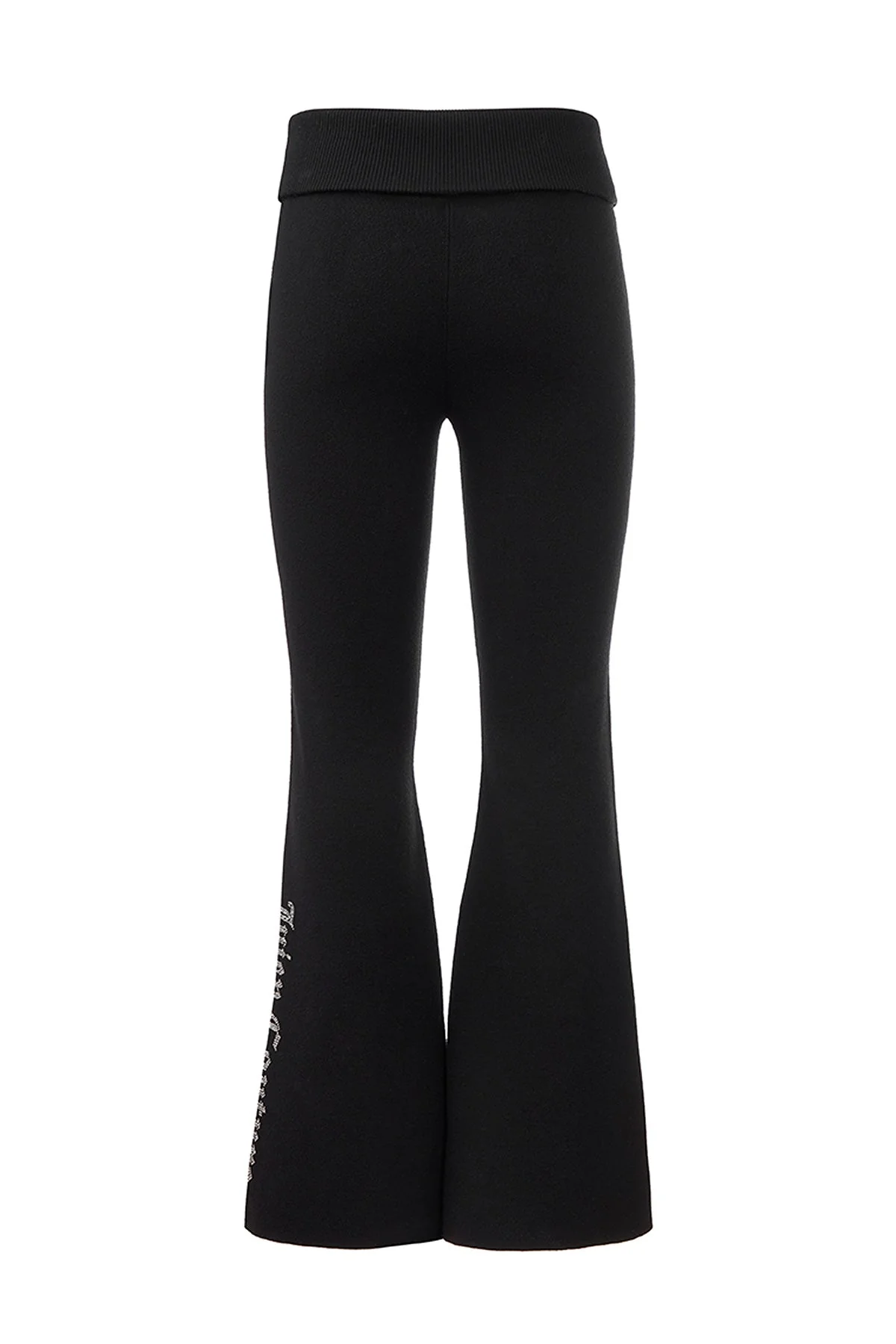 Fold Over Knit Wide Leg Pants