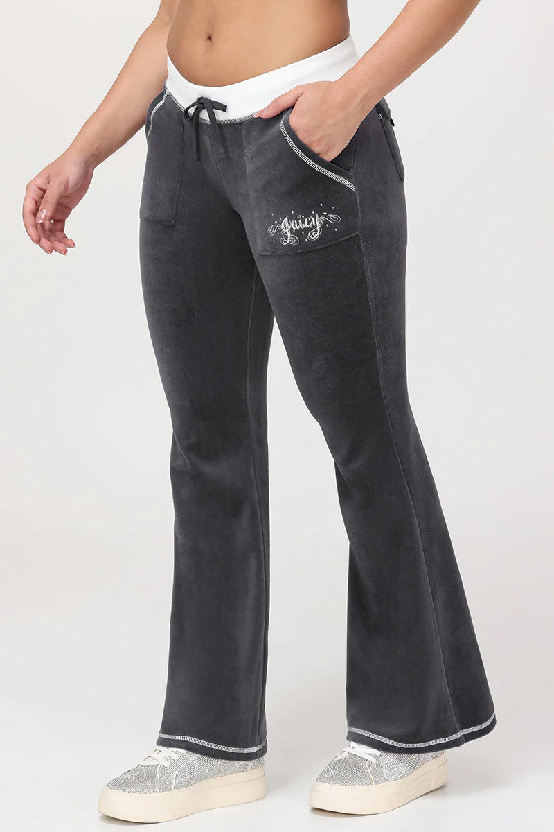 Sweetheart Cotton Velour Track Pants