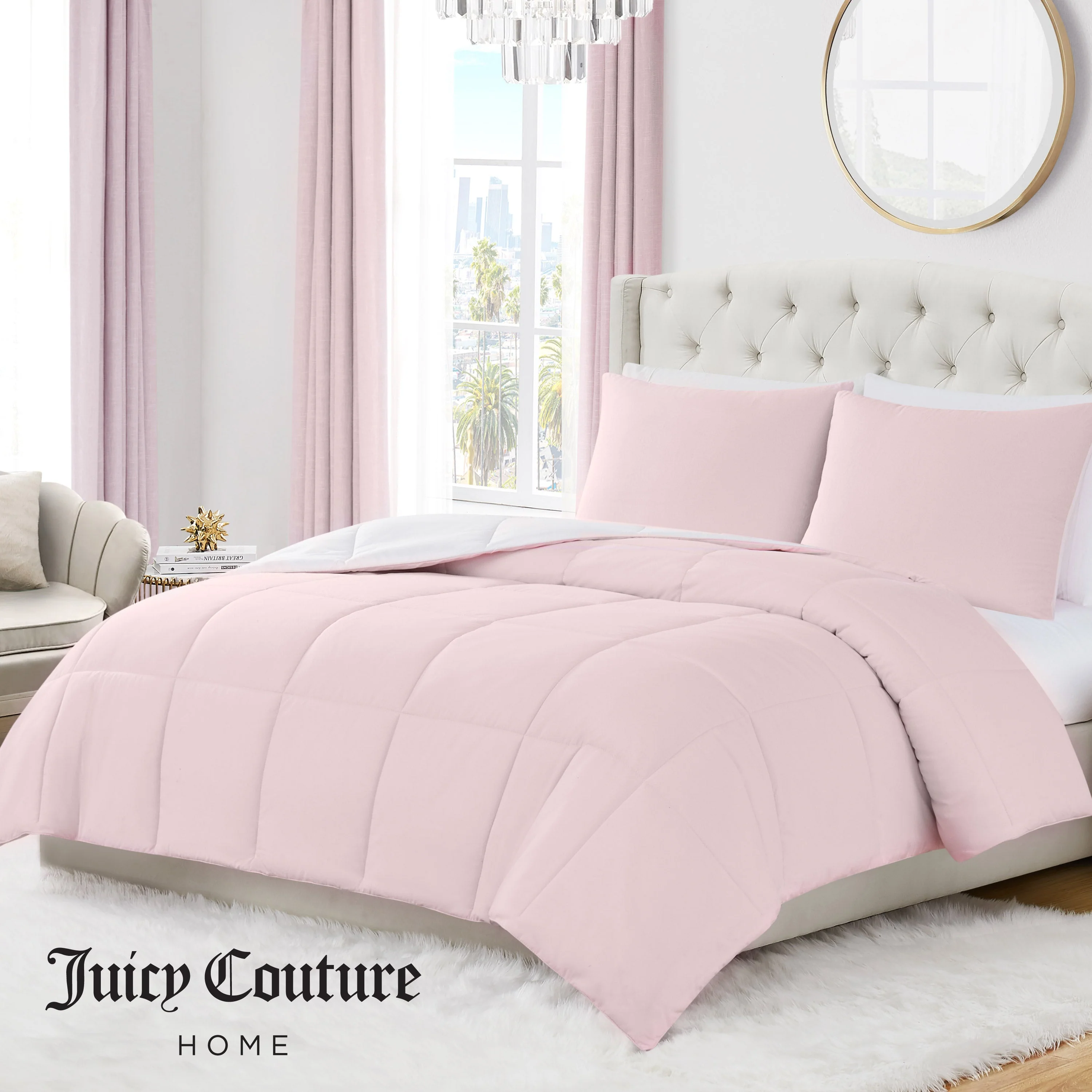 Box Stitch Reversible Comforter Set