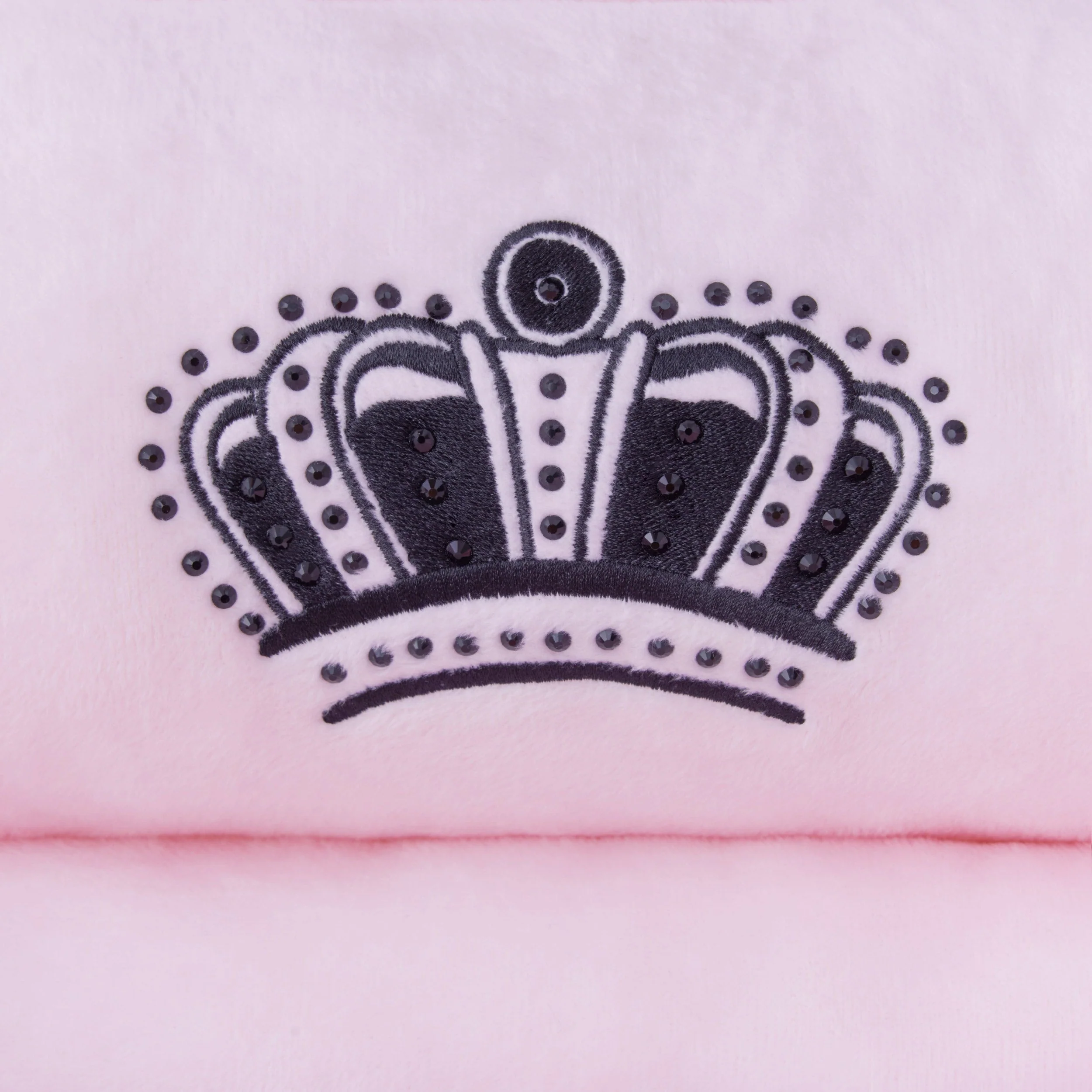 Crown Bling Black Pet Bed
