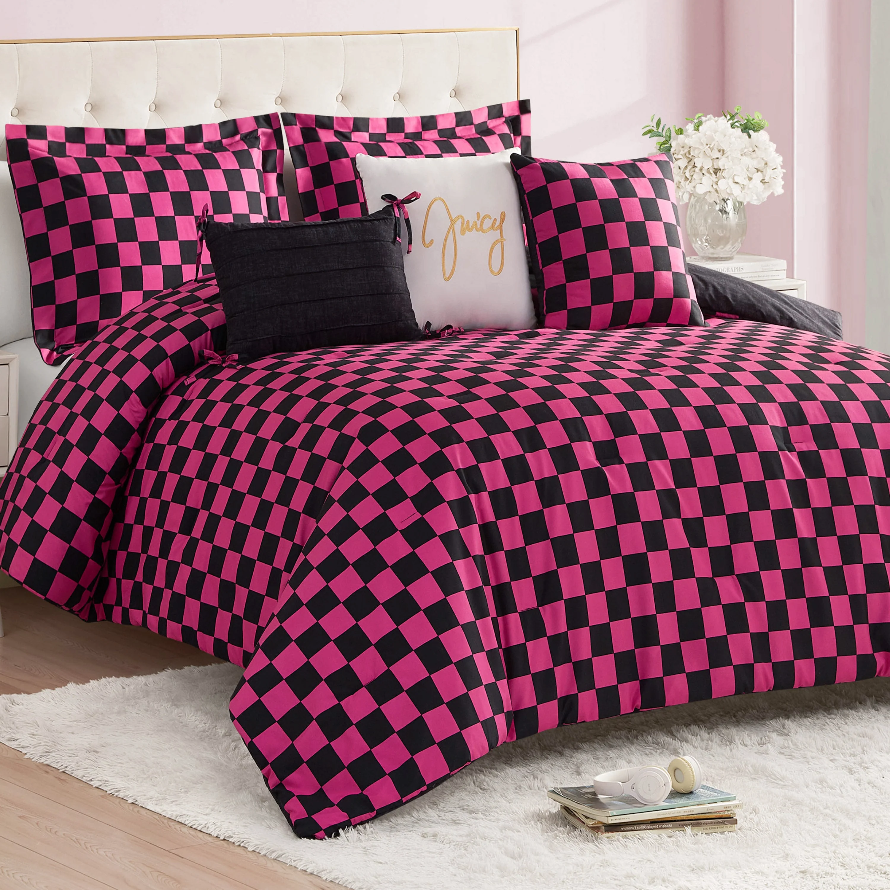 Checkerboard Reversible Comforter Set