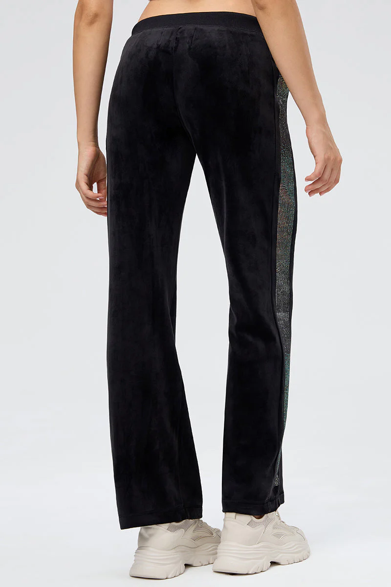 30th Birthday Side Ombre Bling Wide Leg Pants