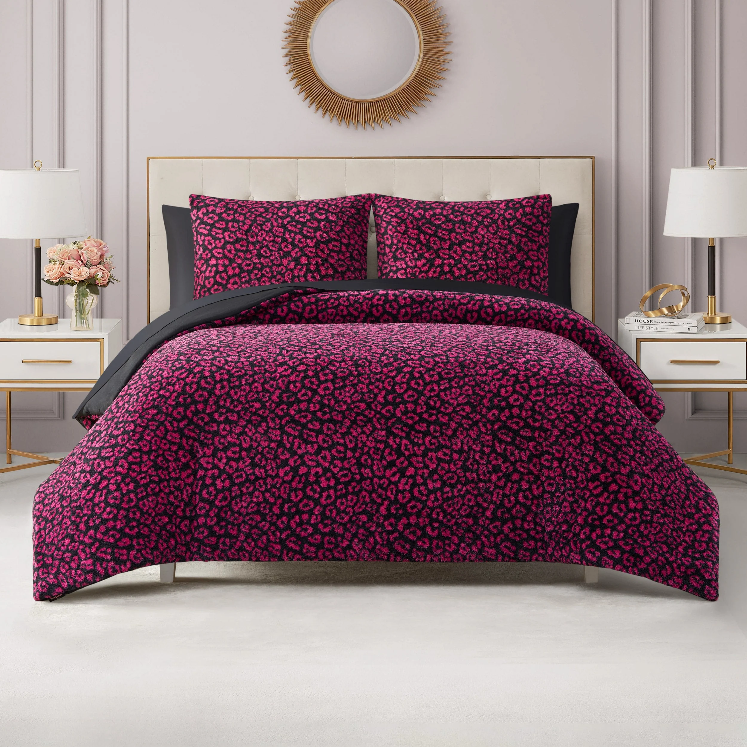Cheetah Feathered Comforter Set