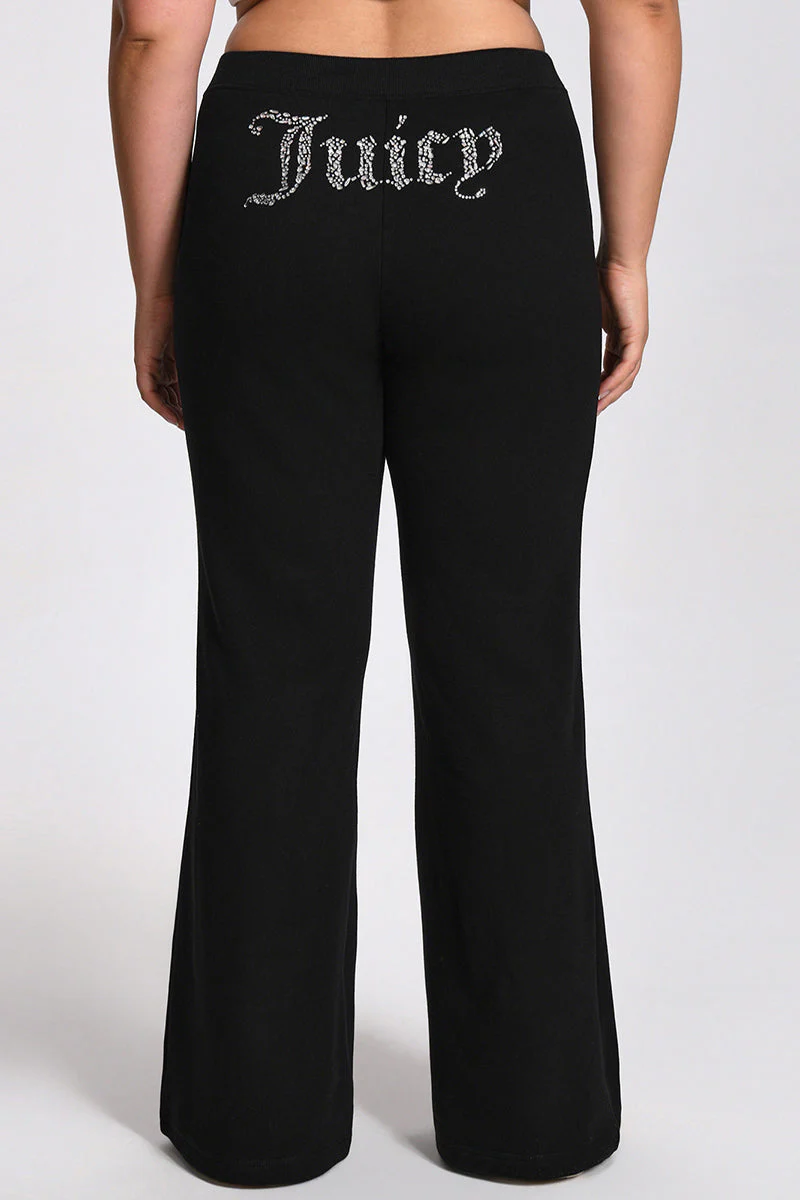 Plus-Size Angel Couture Wide Leg Fleece Pants