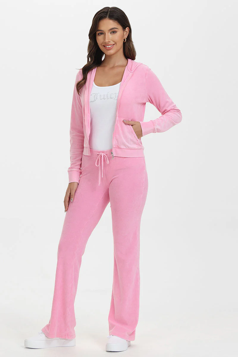 Big Bling Towel Terry Zip Hoodie