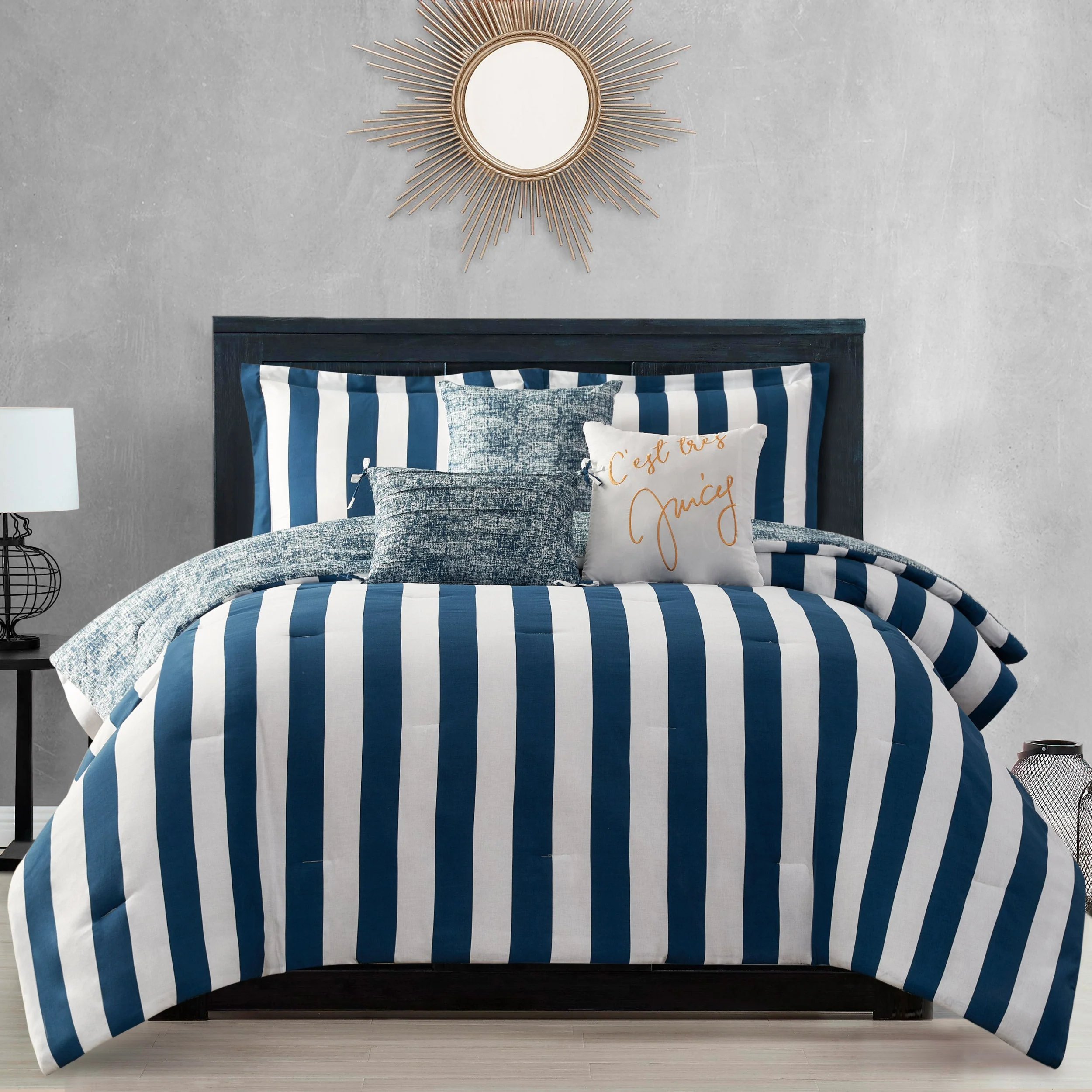 Cabana Striped Reversible Comforter Set