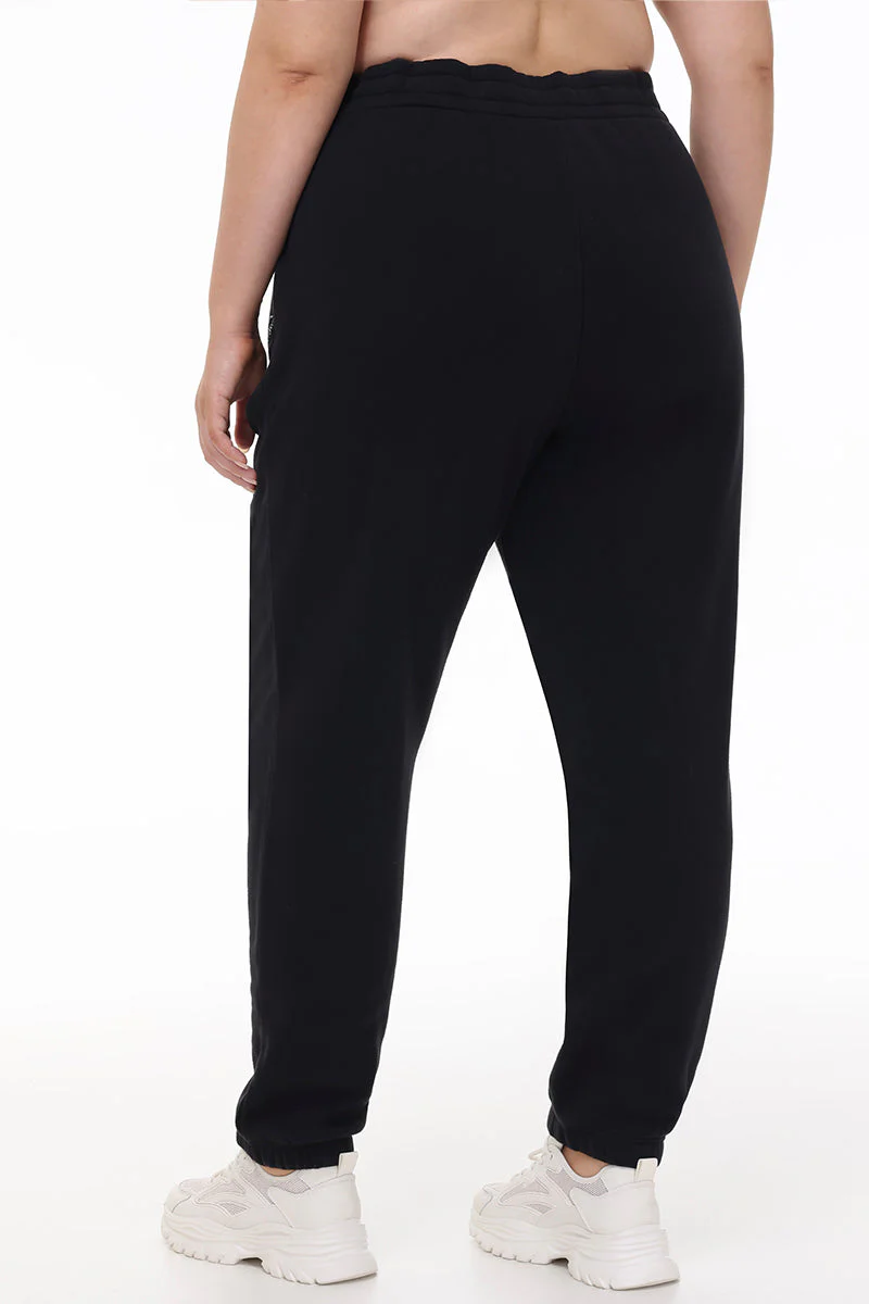 Plus-Size Small Bling Fleece Sweatpants