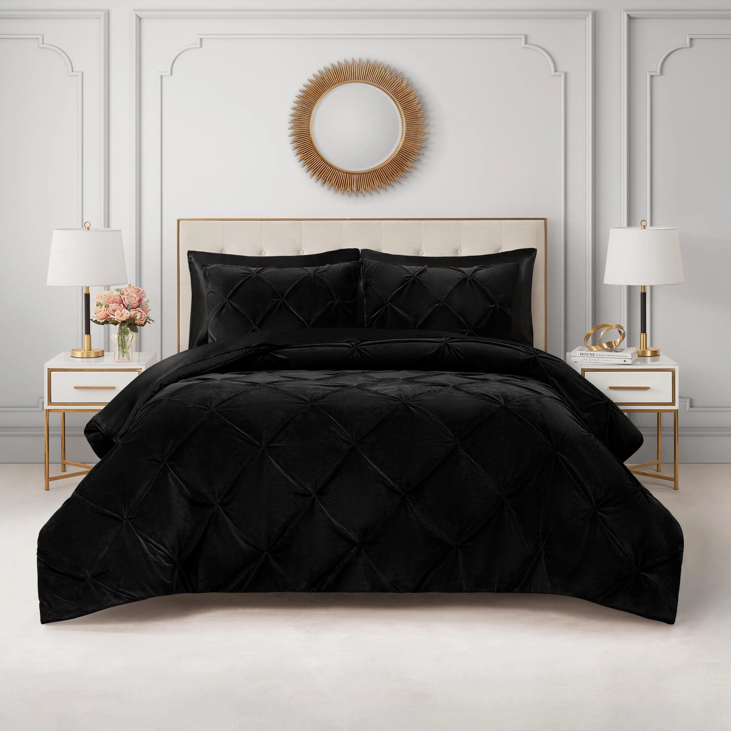 Kiss Pleat Micromink Comforter Set