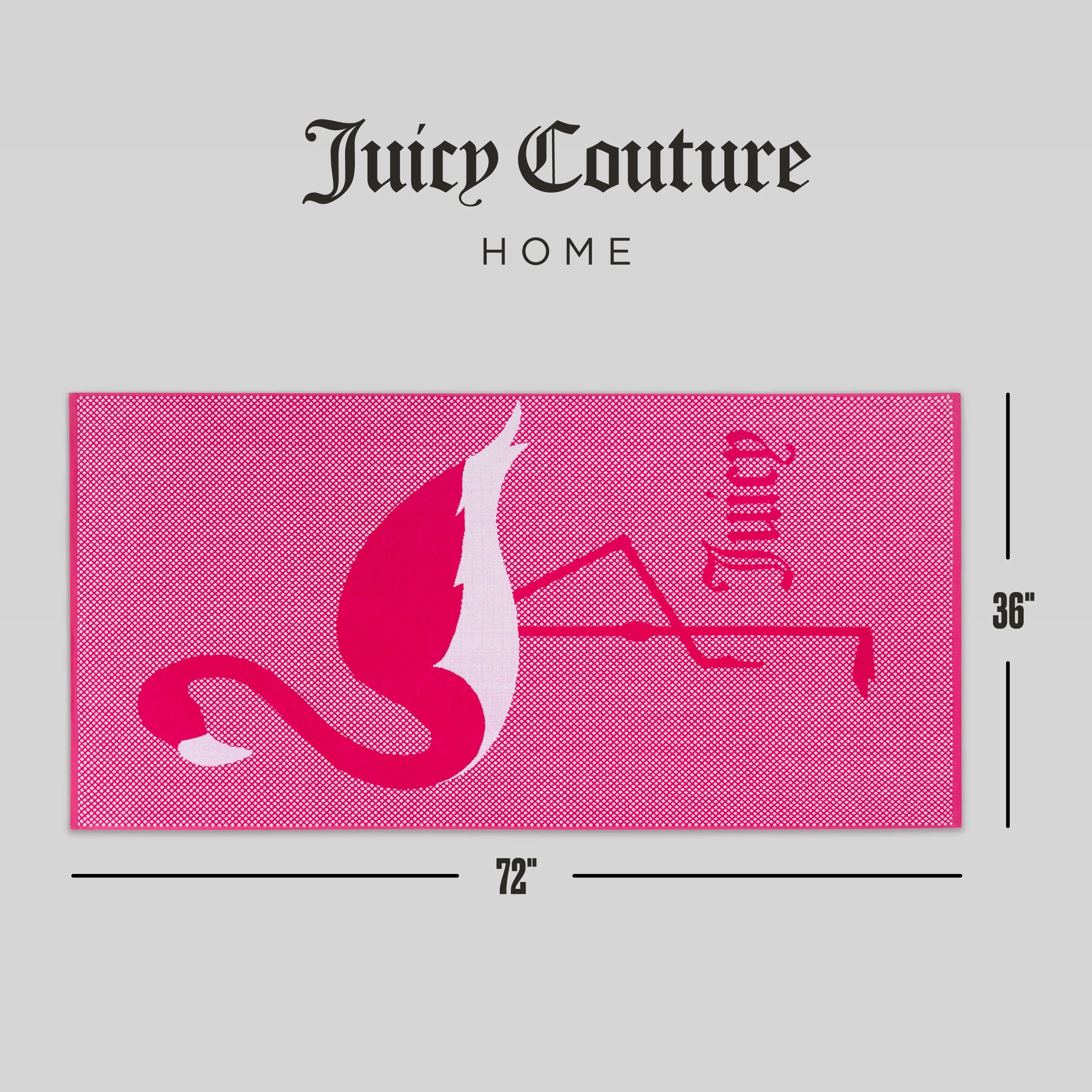 Pink Flamingo Cotton Beach Towel
