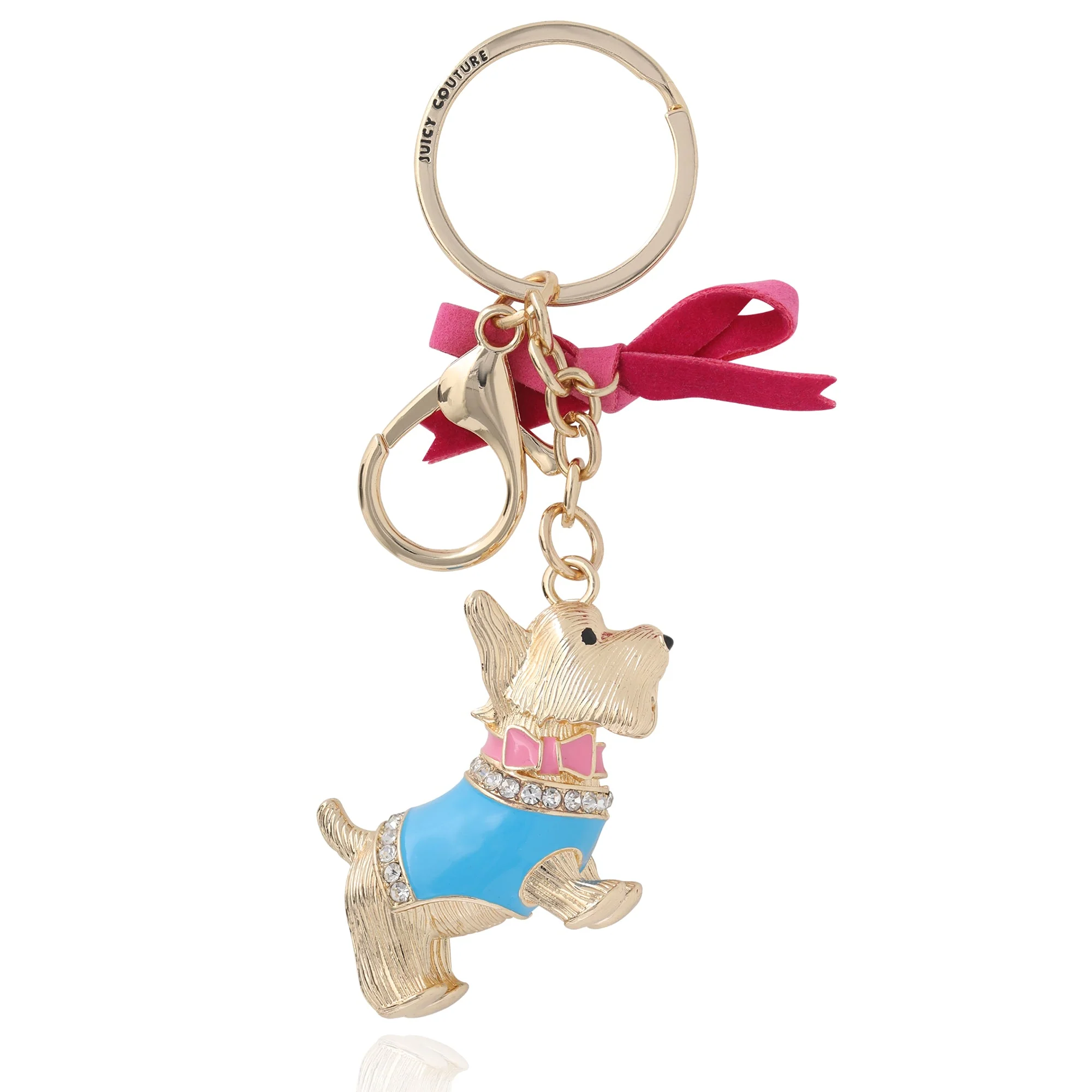 Crystal Scottie Dog Keychain Bag Charm