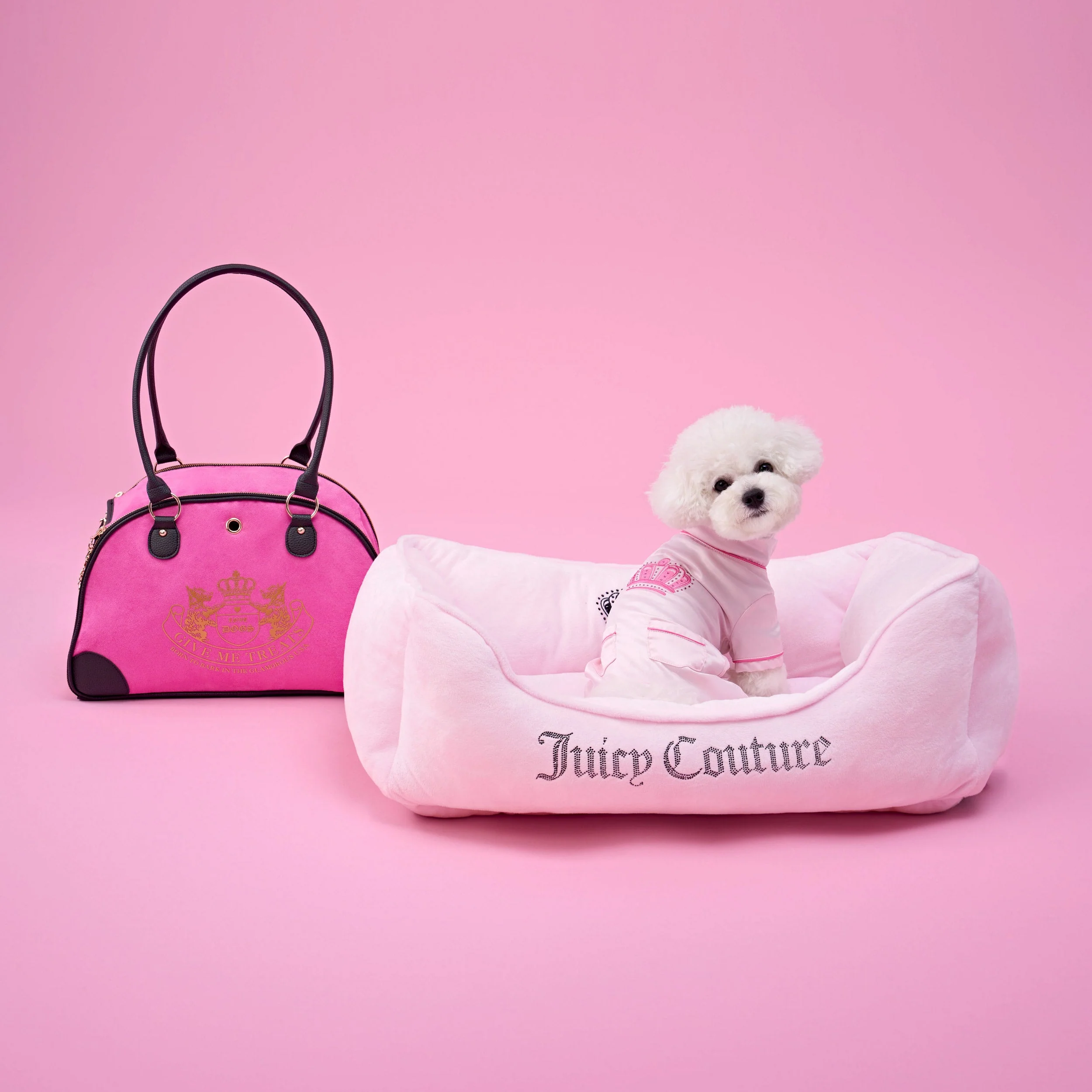 Juicy Couture Pet Silky Satin Pajamas