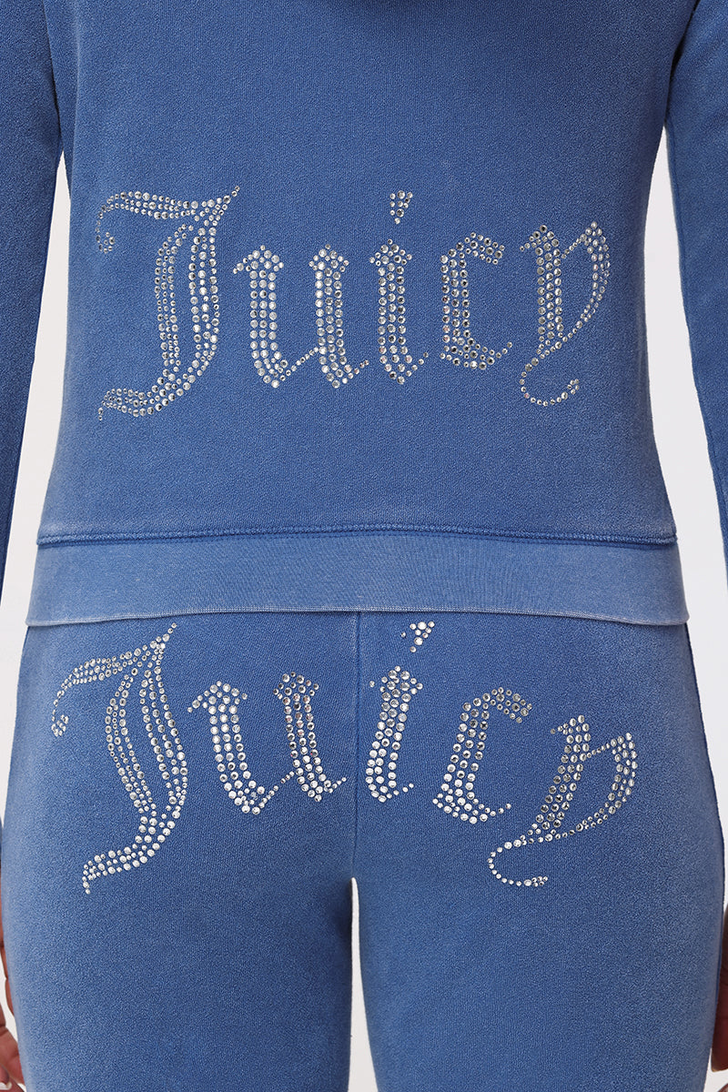 Big Bling Towel Terry Zip Hoodie