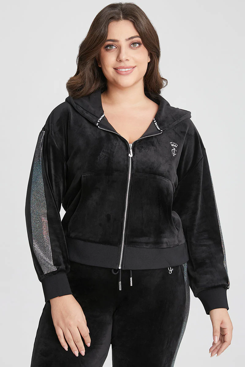 Plus-Size 30th Birthday Relaxed Scottie Velour Hoodie