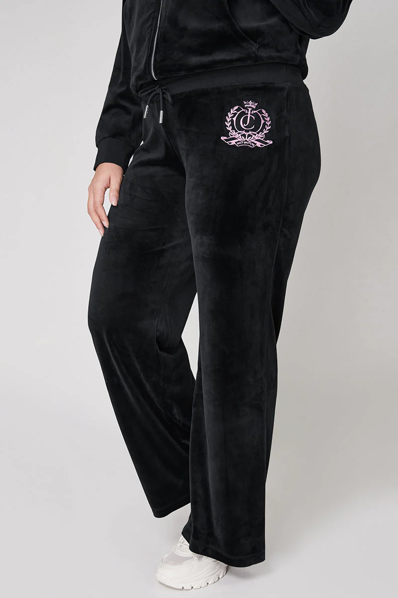 Plus-Size Wide Leg Track Pants