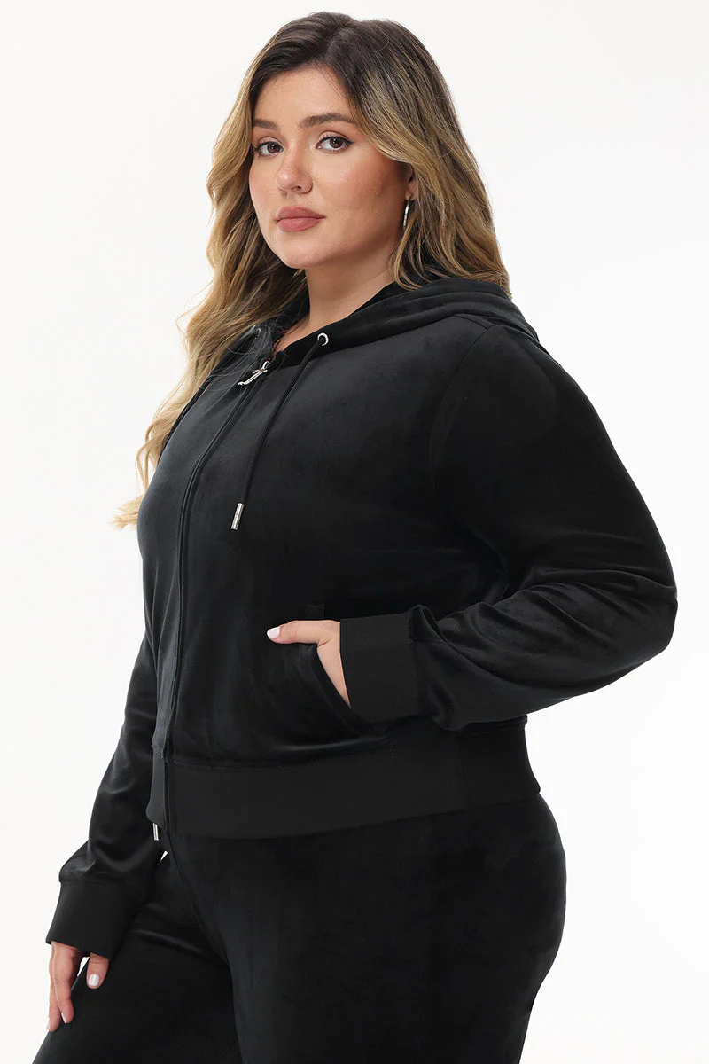 Bride Customizable Big Bling Velour Hoodie