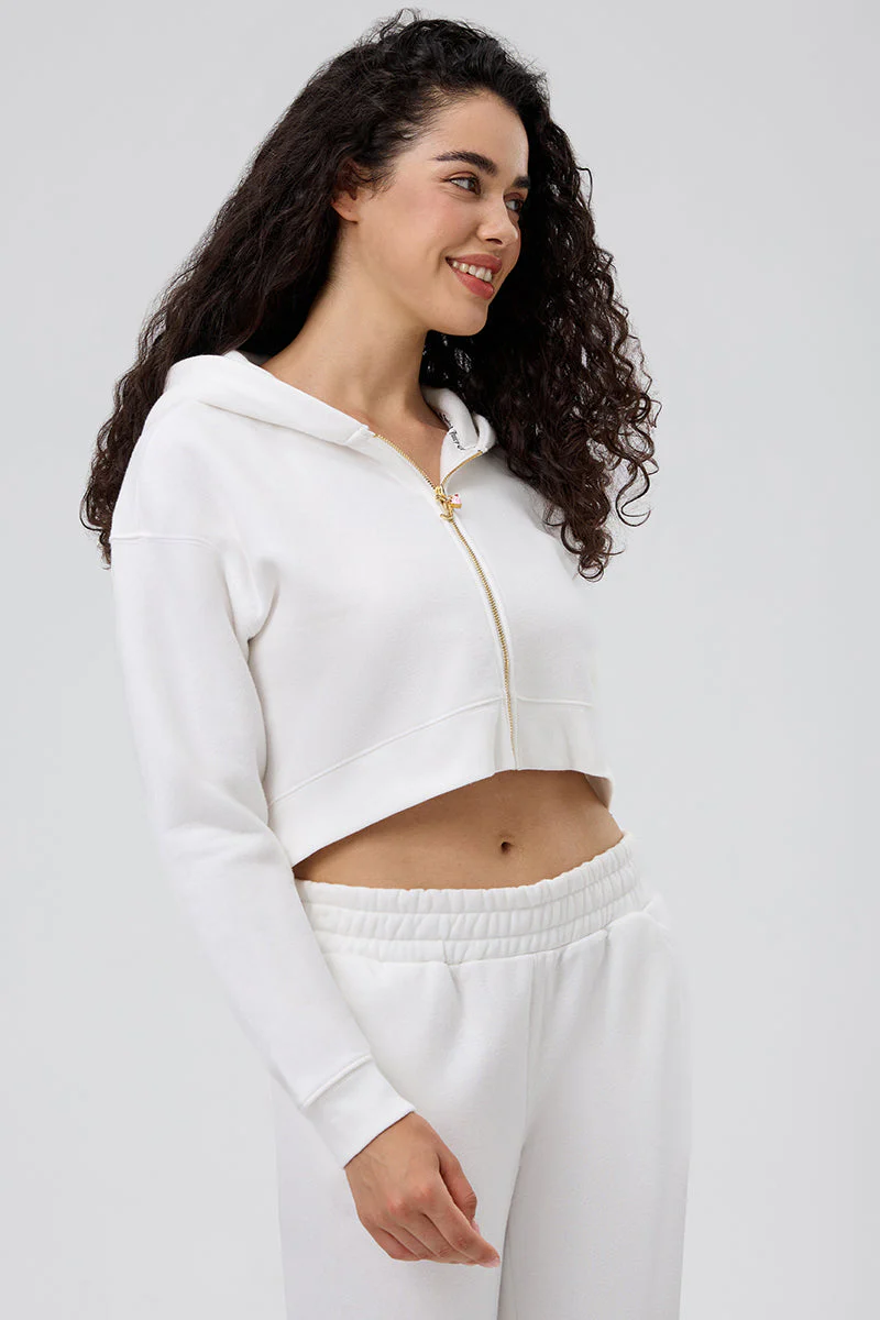 30th Birthday Ombre Fleece Cropped Hoodie