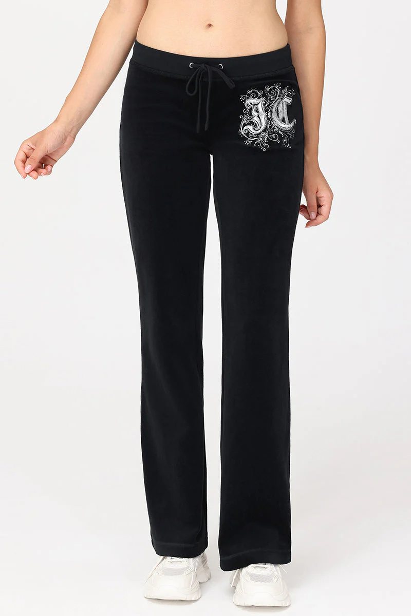 Monogram Heritage Cotton Velour Track Pants