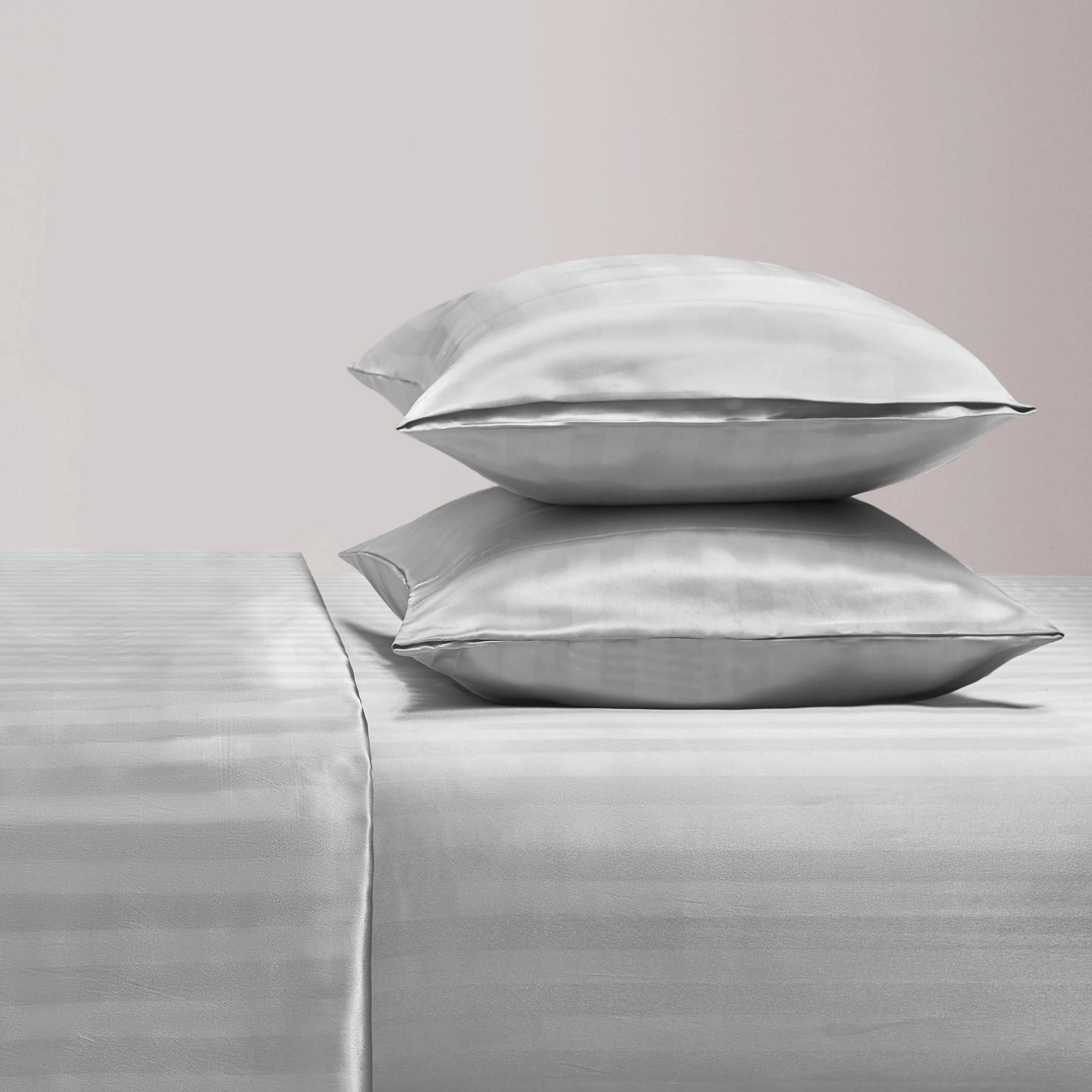 Damask Stripe Satin Sheet Set