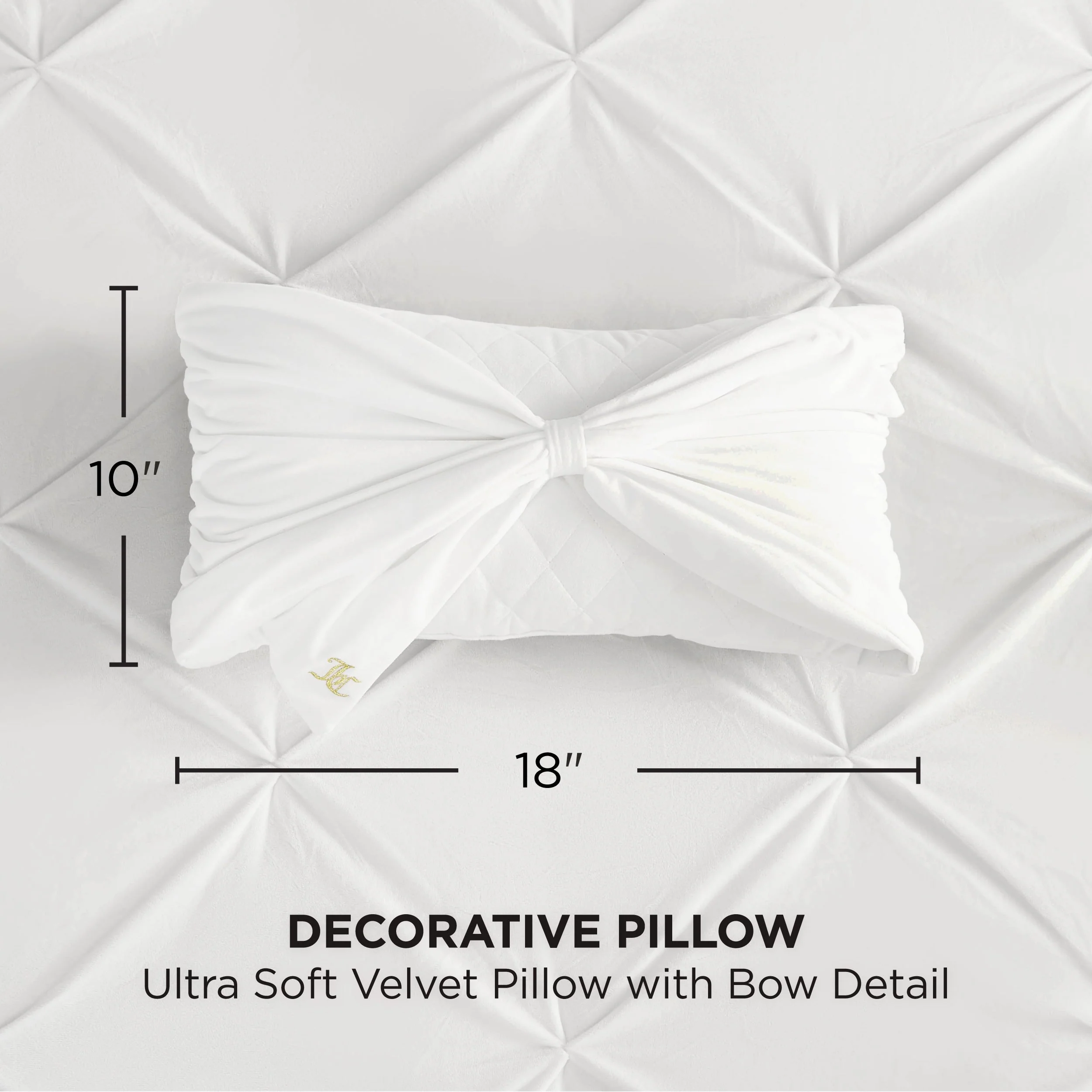 Velvet Bow Decorative Pillow
